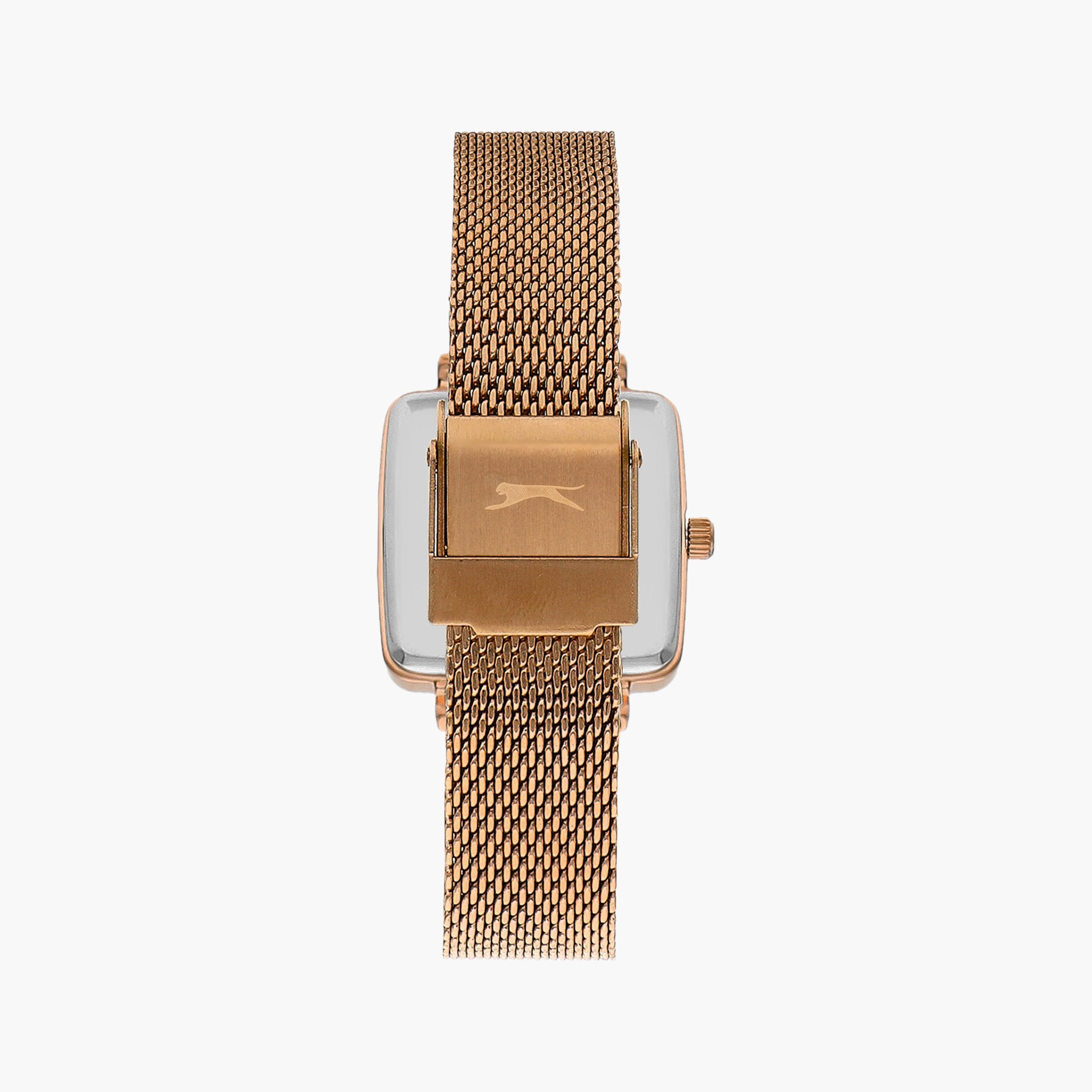 Slazenger Rose Gold Analog Mesh Strap Watch | SL.9.2255.3.03-women-watchesandjewellery-watches-image-3