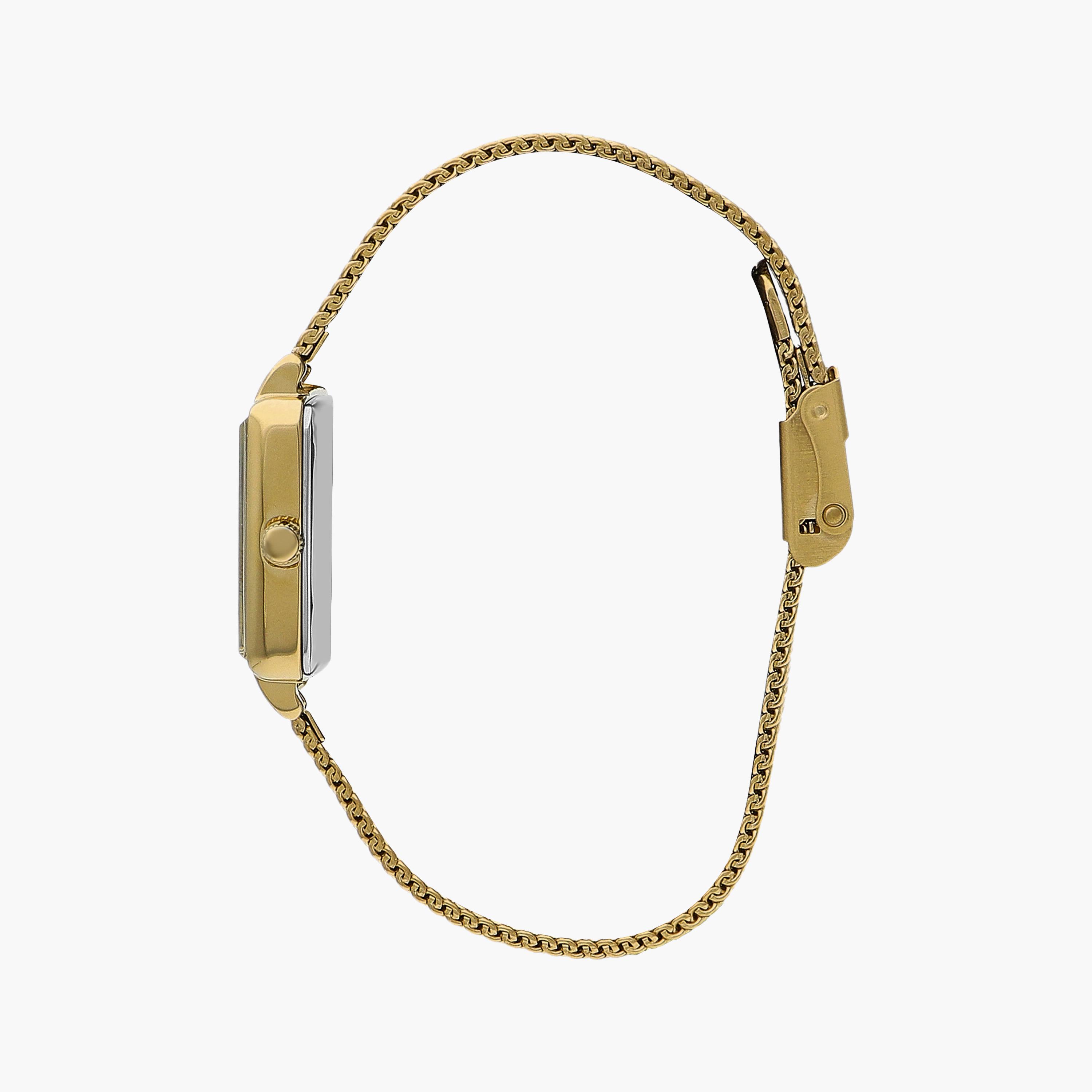 Slazenger Gold Analog Mesh Strap Watch | SL.9.2255.3.06-women-watchesandjewellery-watches-image-2