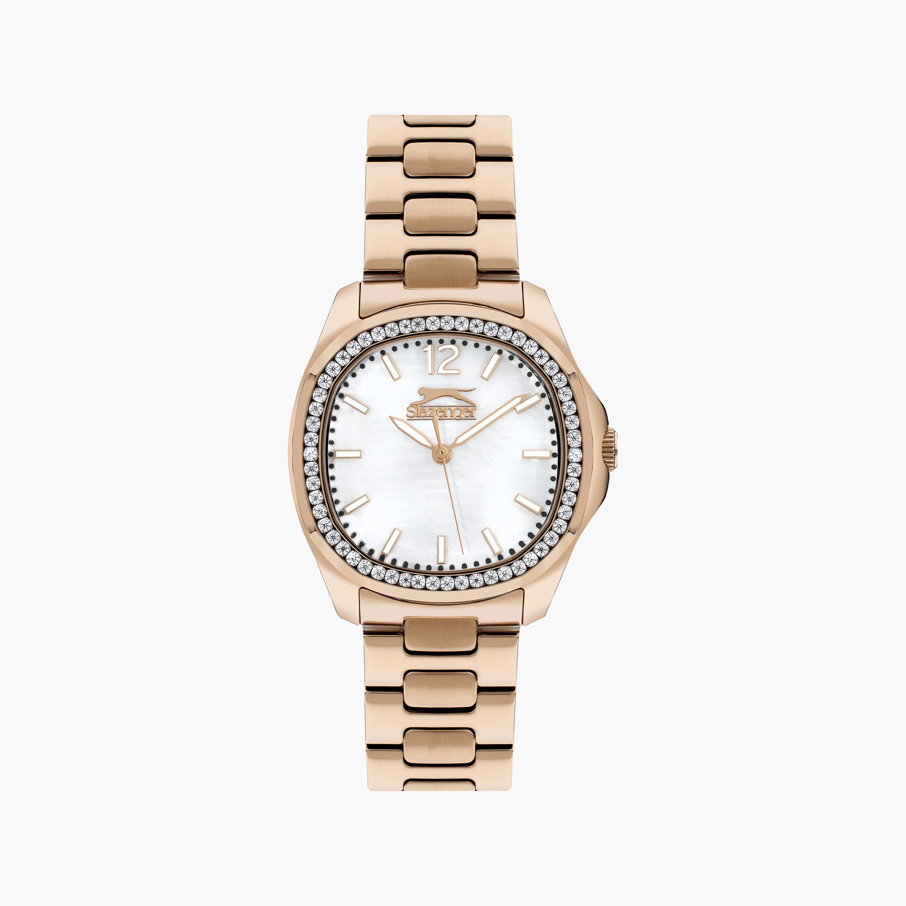 سلازنجر- ساعة تناظرية سلسلة معدنية للنساء ذهبي زهري | SL.9.2238.3.02-women-watchesandjewellery-watches-image-1