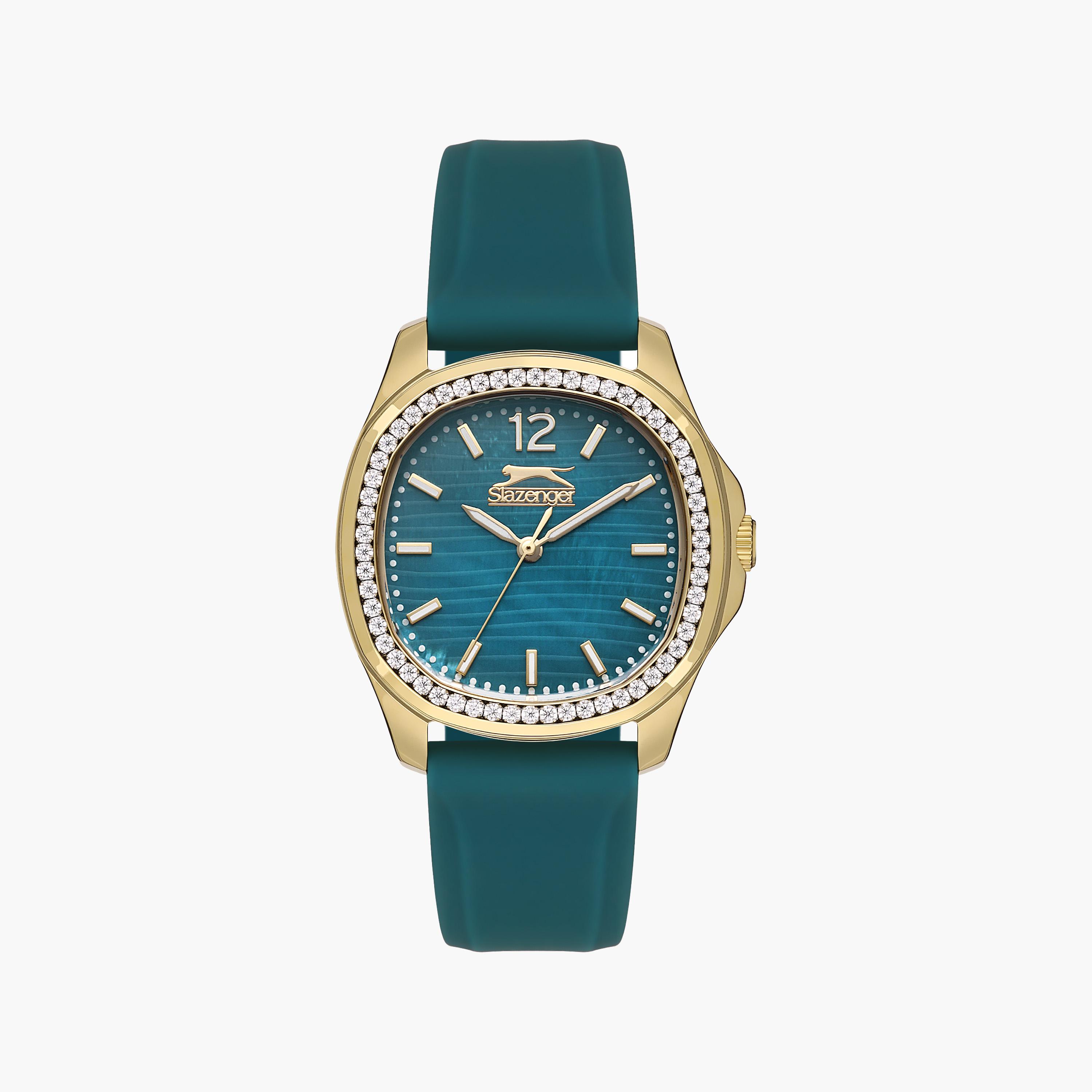سلازنجر- ساعة تناظري حزام سيليكون للنساء أخضر | SL.9.2239.3.04-women-watchesandjewellery-watches-image-1