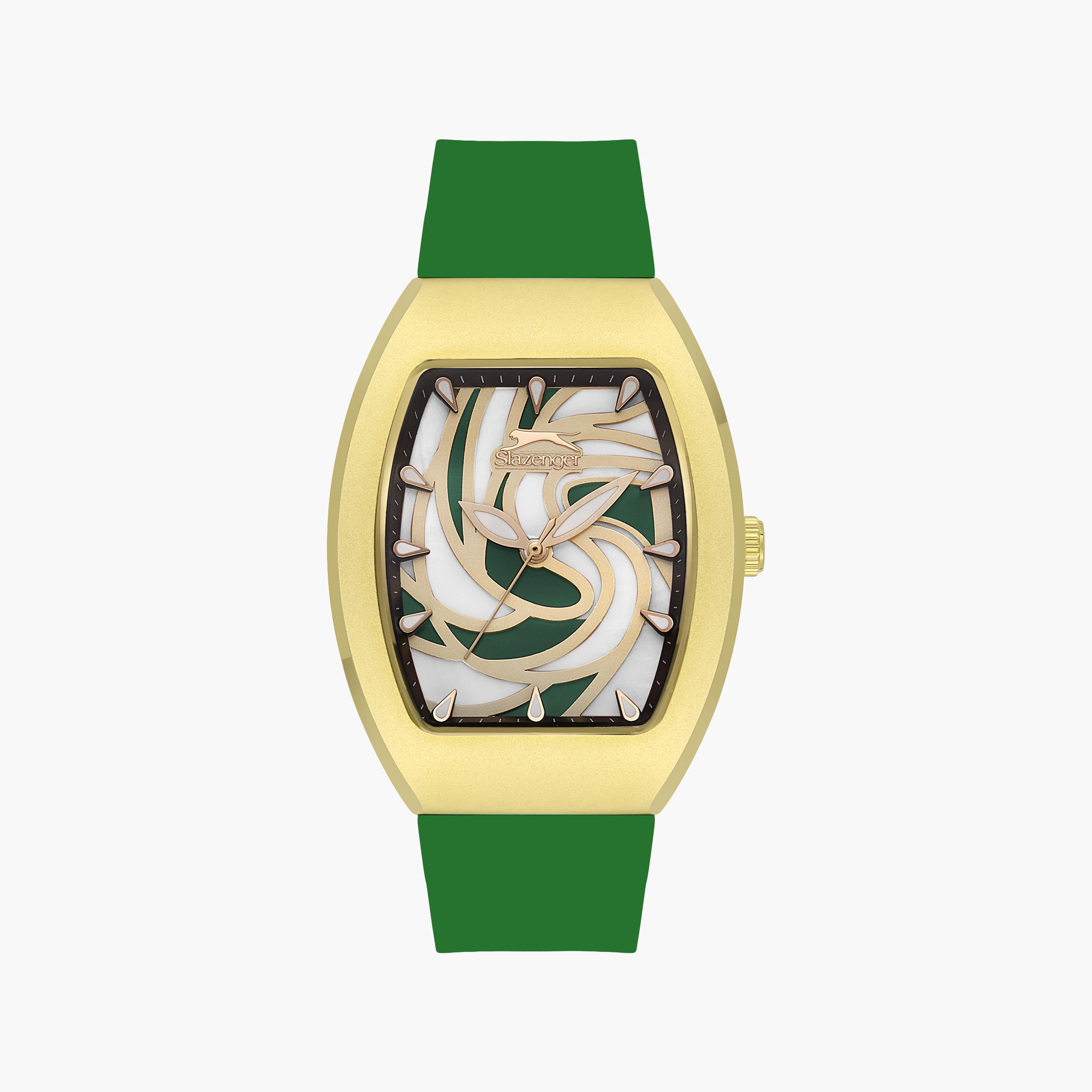 سلازنجر- ساعة تناظري حزام سيليكون للنساء أخضر | SL.9.2226.3.02-women-watchesandjewellery-watches-image-1