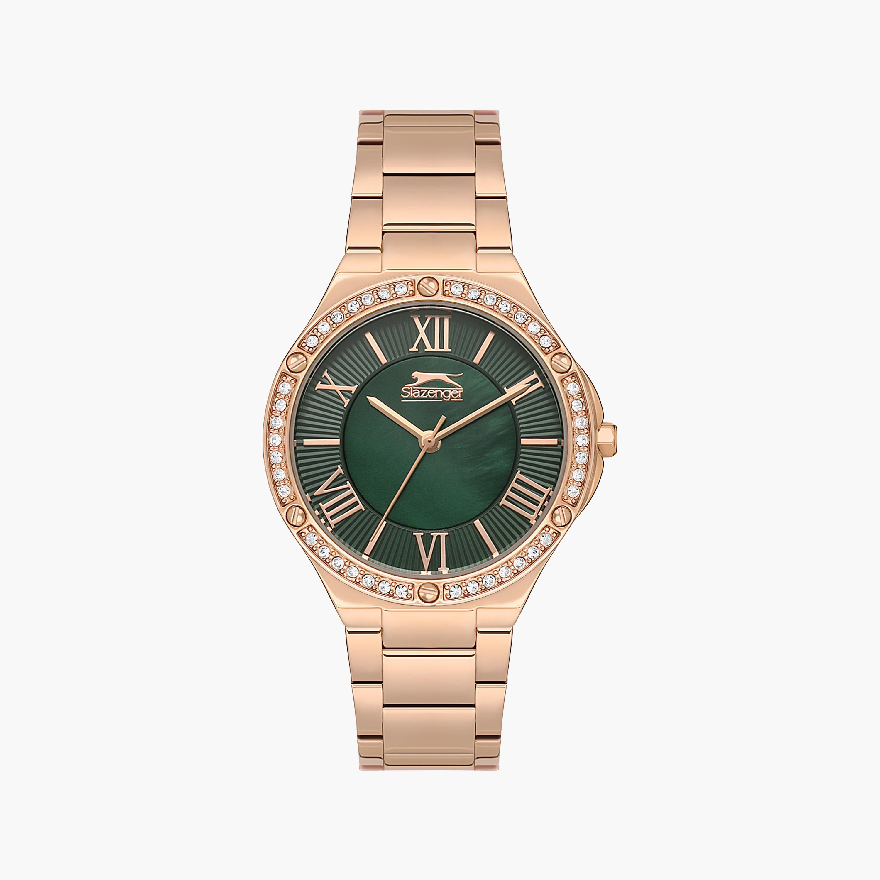 Slazenger Women's Rose Gold Analog Metal Strap Watch | SL.9.2225.3.04-women-watchesandjewellery-watches-image-1