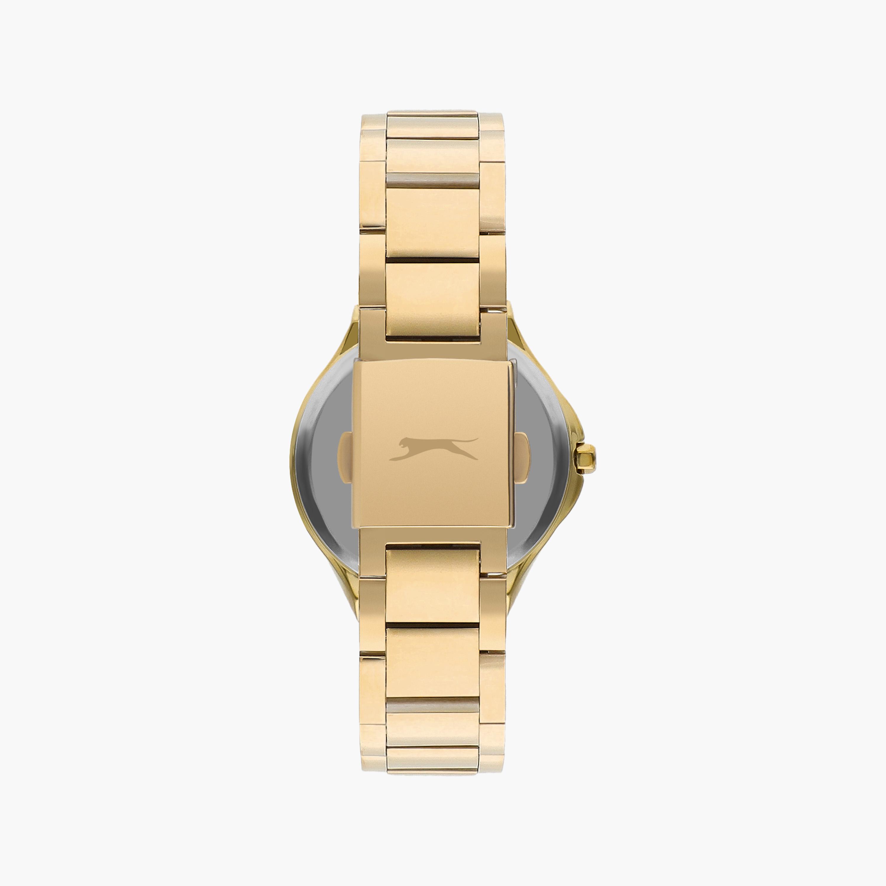 Slazenger Women's Gold Analog Metal Strap Watch | SL.9.2225.3.05-women-watchesandjewellery-watches-image-3