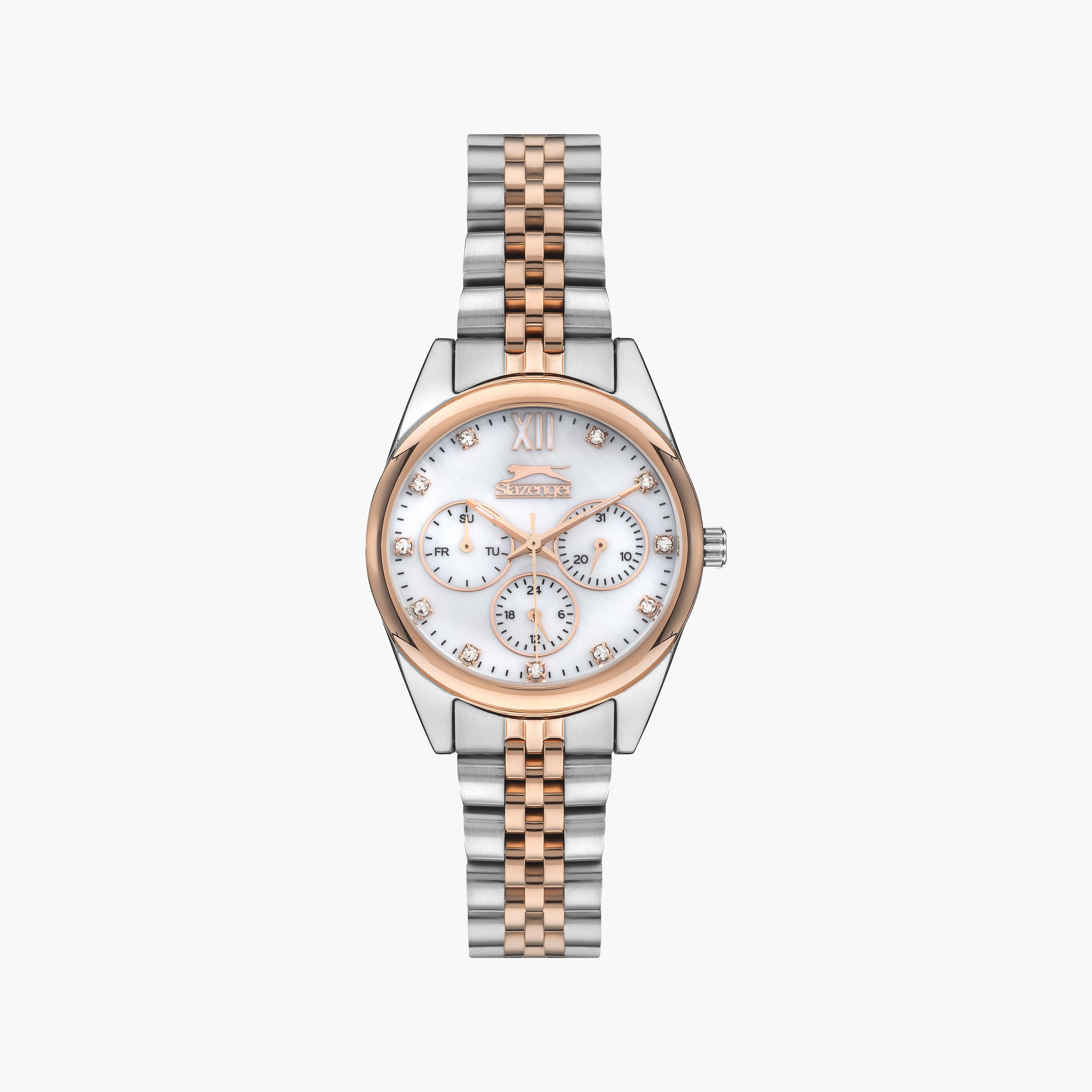 سلازنجر- ساعة كرونوغراف سلسلة معدنية للنساء فضي  | SL.9.1990.4.01-women-watchesandjewellery-watches-image-1