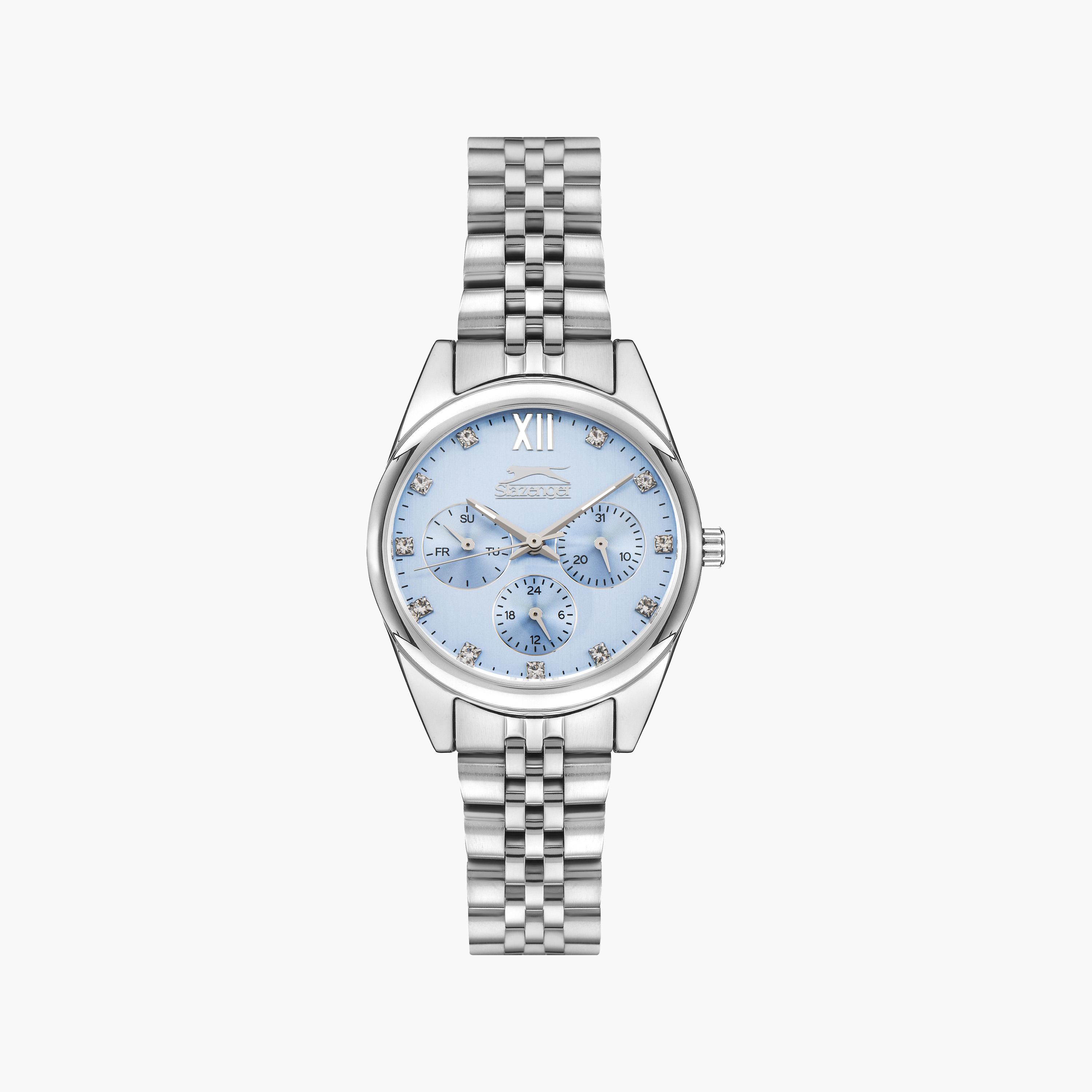 سلازنجر- ساعة كرونوغراف سلسلة معدنية للنساء أزرق  | SL.9.1990.4.06-women-watchesandjewellery-watches-image-1