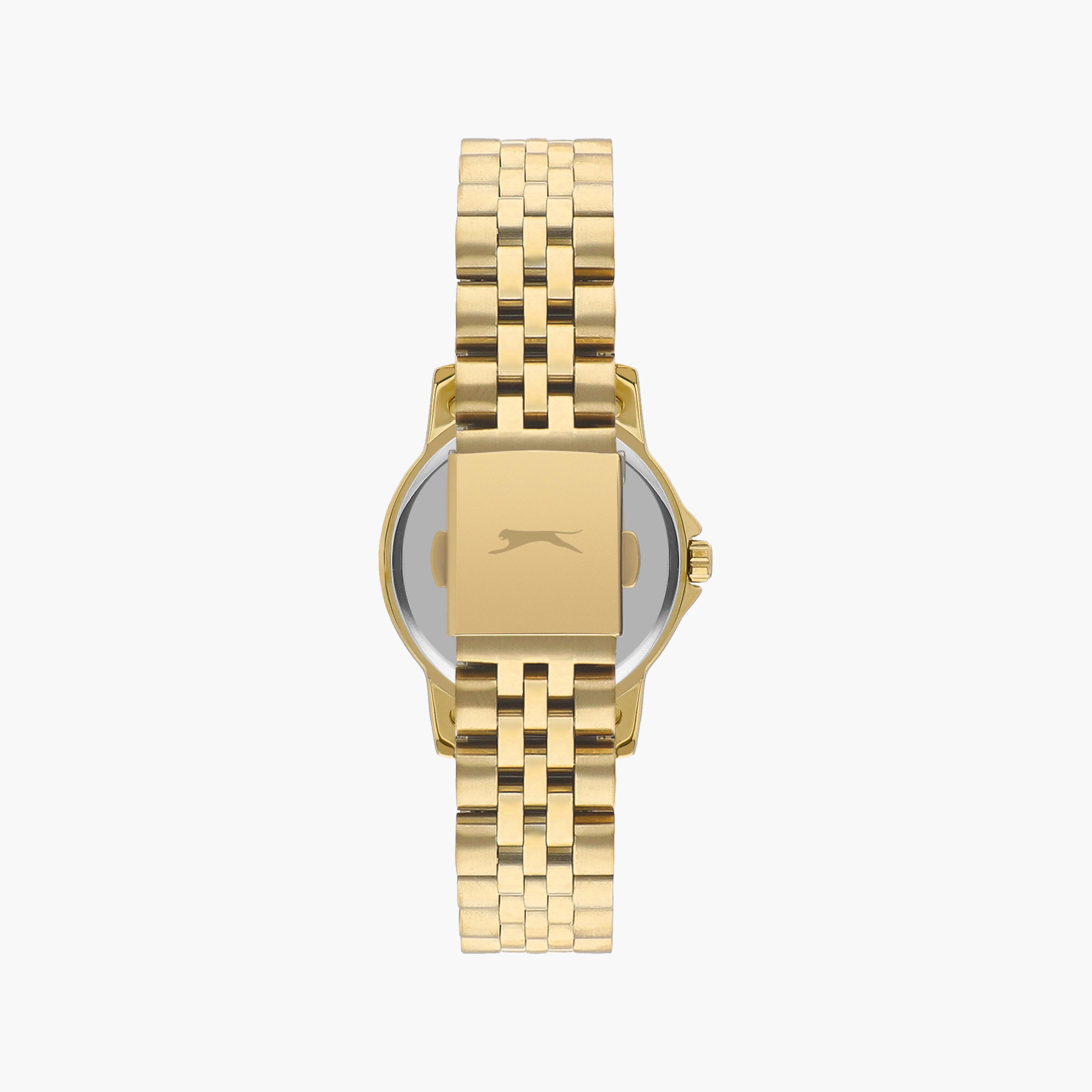 Slazenger Women's Gold Chronograph Metal Strap Watch | SL.9.2009.4.06-women-watchesandjewellery-watches-image-3