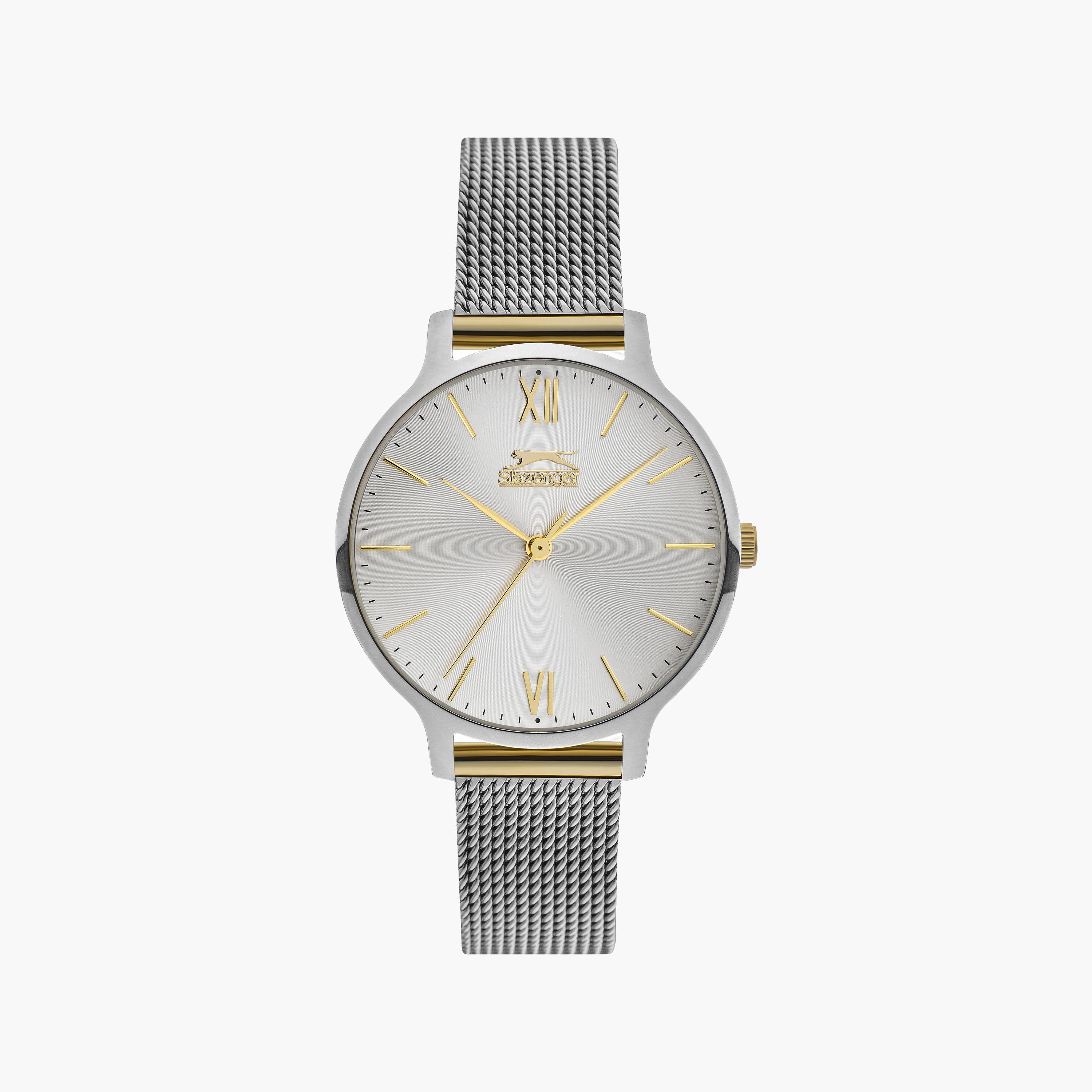 Slazenger Women's Silver Analog Mesh Strap Watch | SL.9.1823.2.03-women-watchesandjewellery-watches-image-1