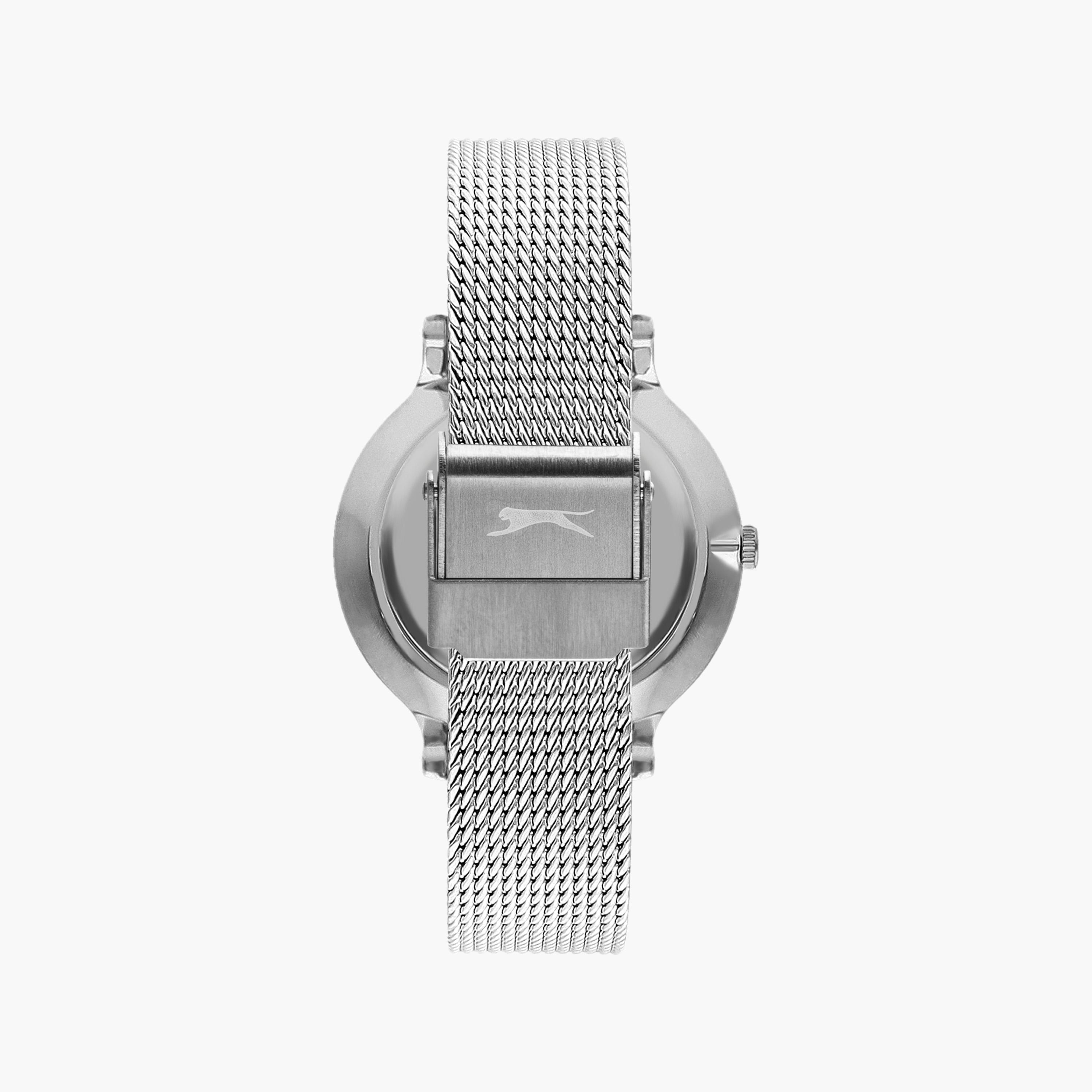 Slazenger Women's Silver Analog Mesh Strap Watch | SL.9.1823.2.03-women-watchesandjewellery-watches-image-3