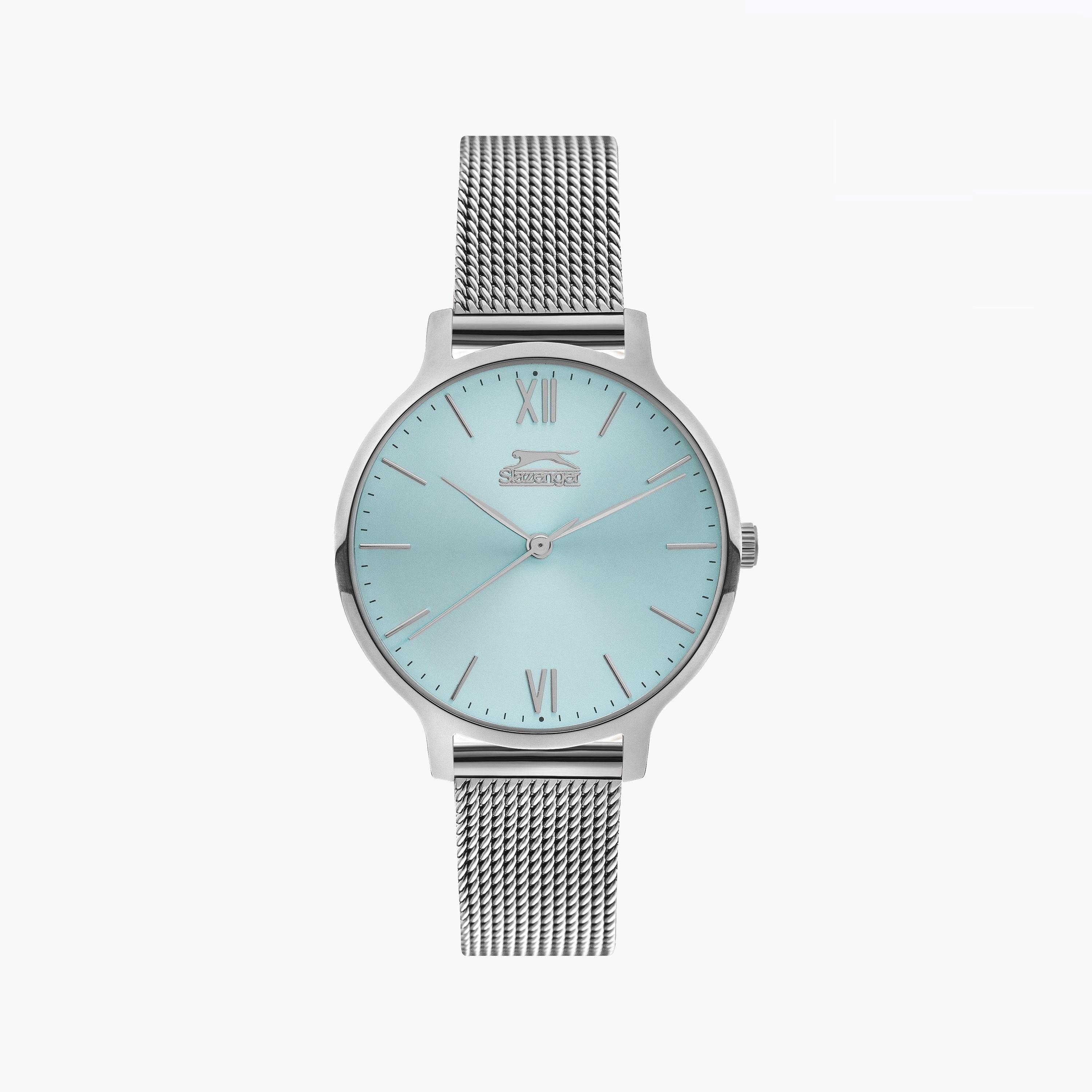 Slazenger Women's Silver Analog Mesh Strap Watch | SL.9.1823.2.06-women-watchesandjewellery-watches-image-1