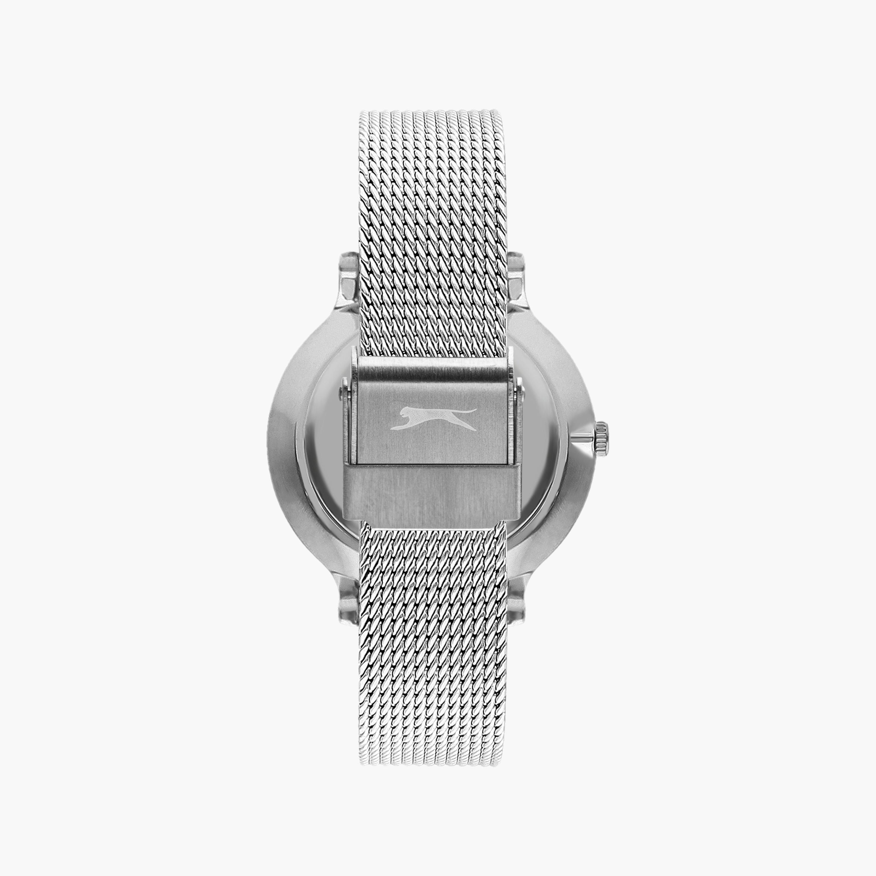 Slazenger Women's Silver Analog Mesh Strap Watch | SL.9.1823.2.06-women-watchesandjewellery-watches-image-3