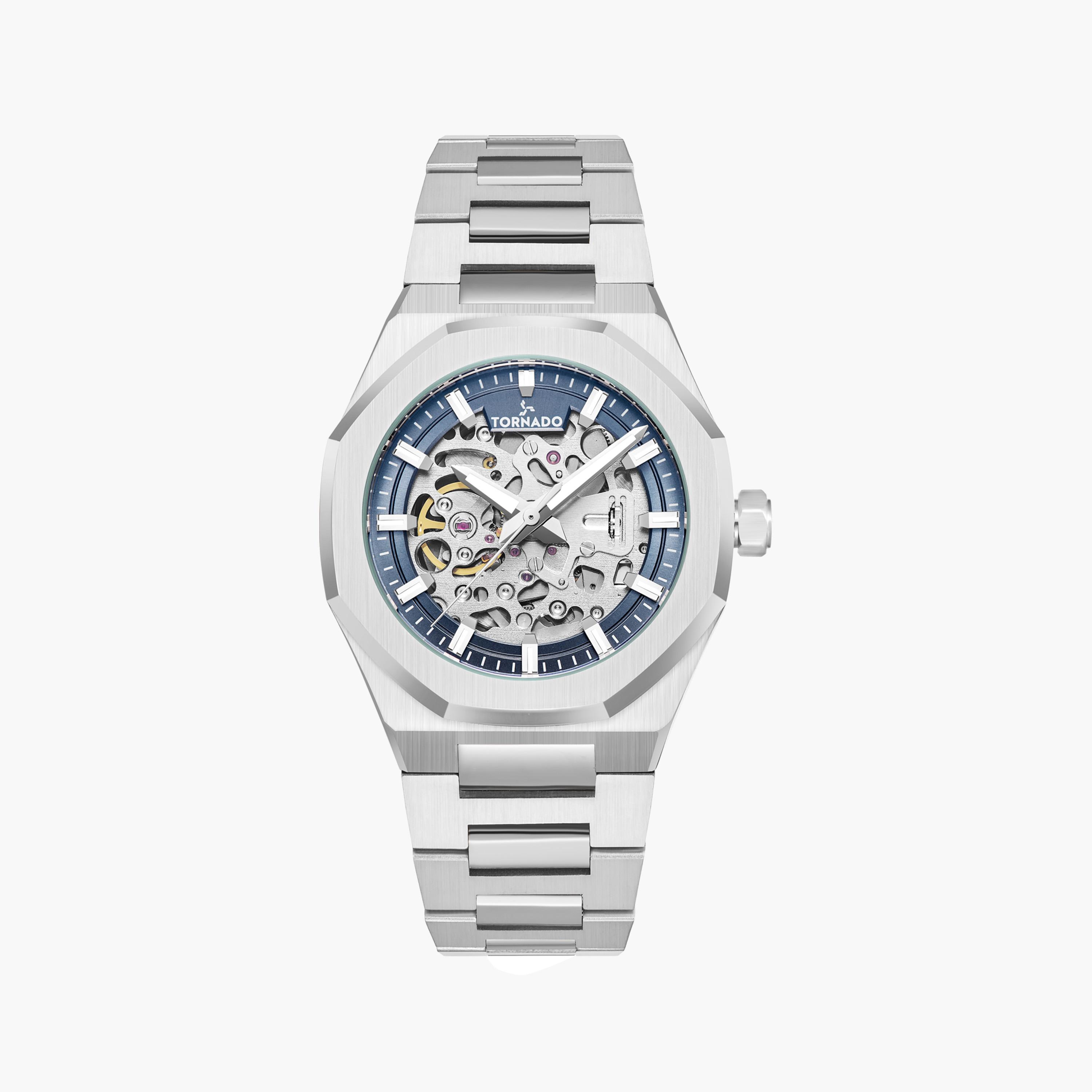 تورنيدو- ساعة اوتوماتيك رجالي ستانلس ستيل فضي | T24303-SBSN-men-watchesandjewellery-watches-image-1