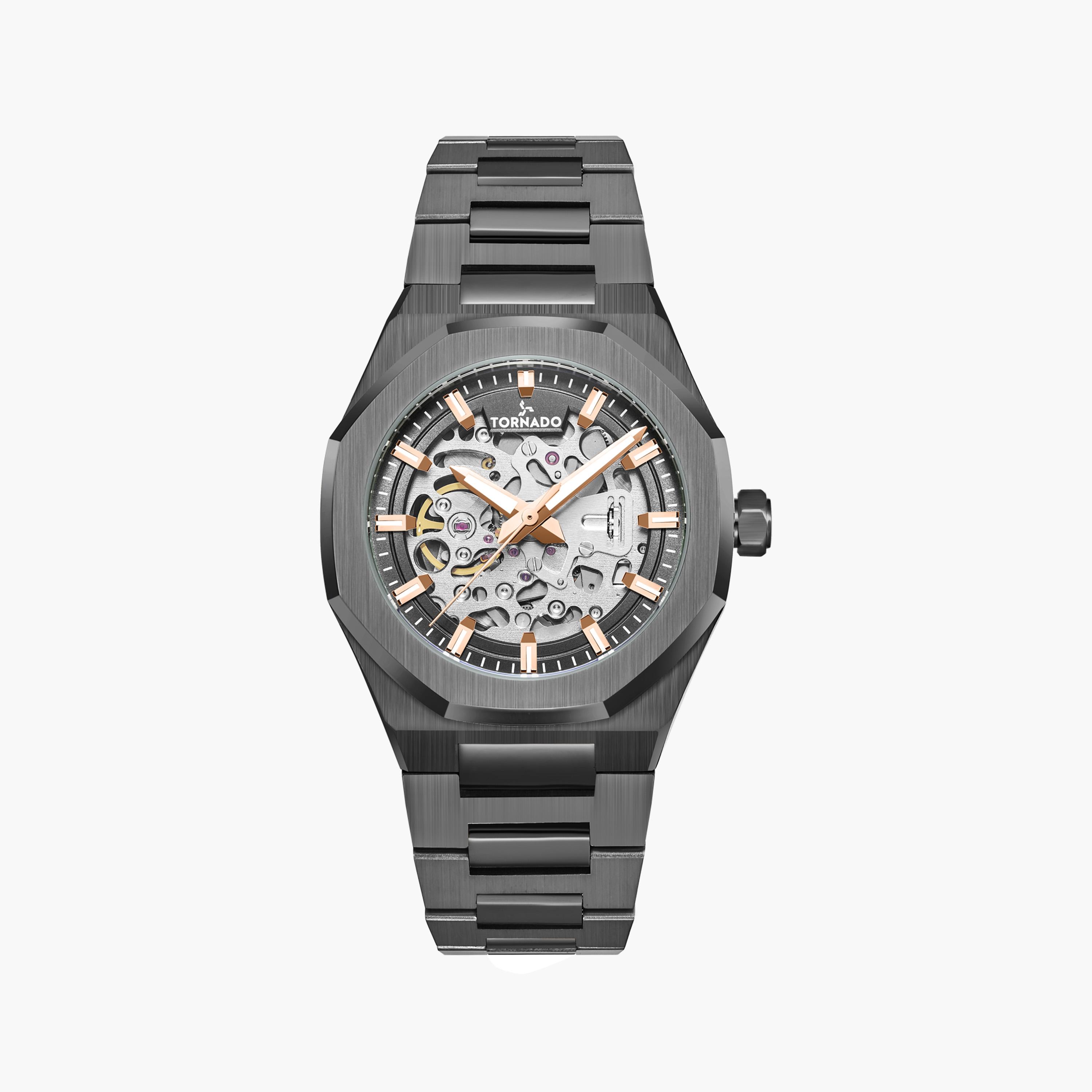 تورنيدو- ساعة اوتوماتيك رجالي ستانلس ستيل فضي | T24303-XBXXK-men-watchesandjewellery-watches-image-1