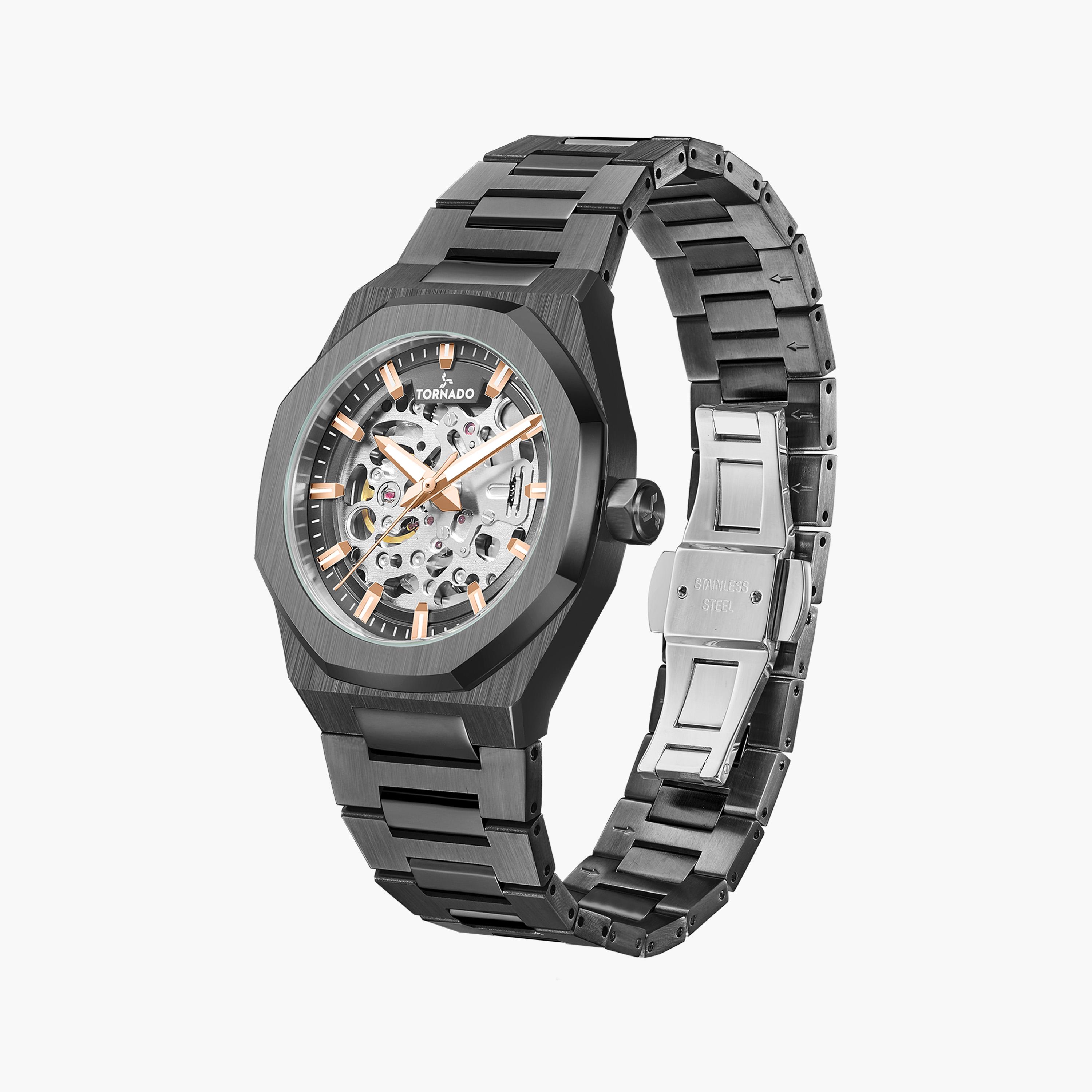 تورنيدو- ساعة اوتوماتيك رجالي ستانلس ستيل فضي | T24303-XBXXK-men-watchesandjewellery-watches-image-2
