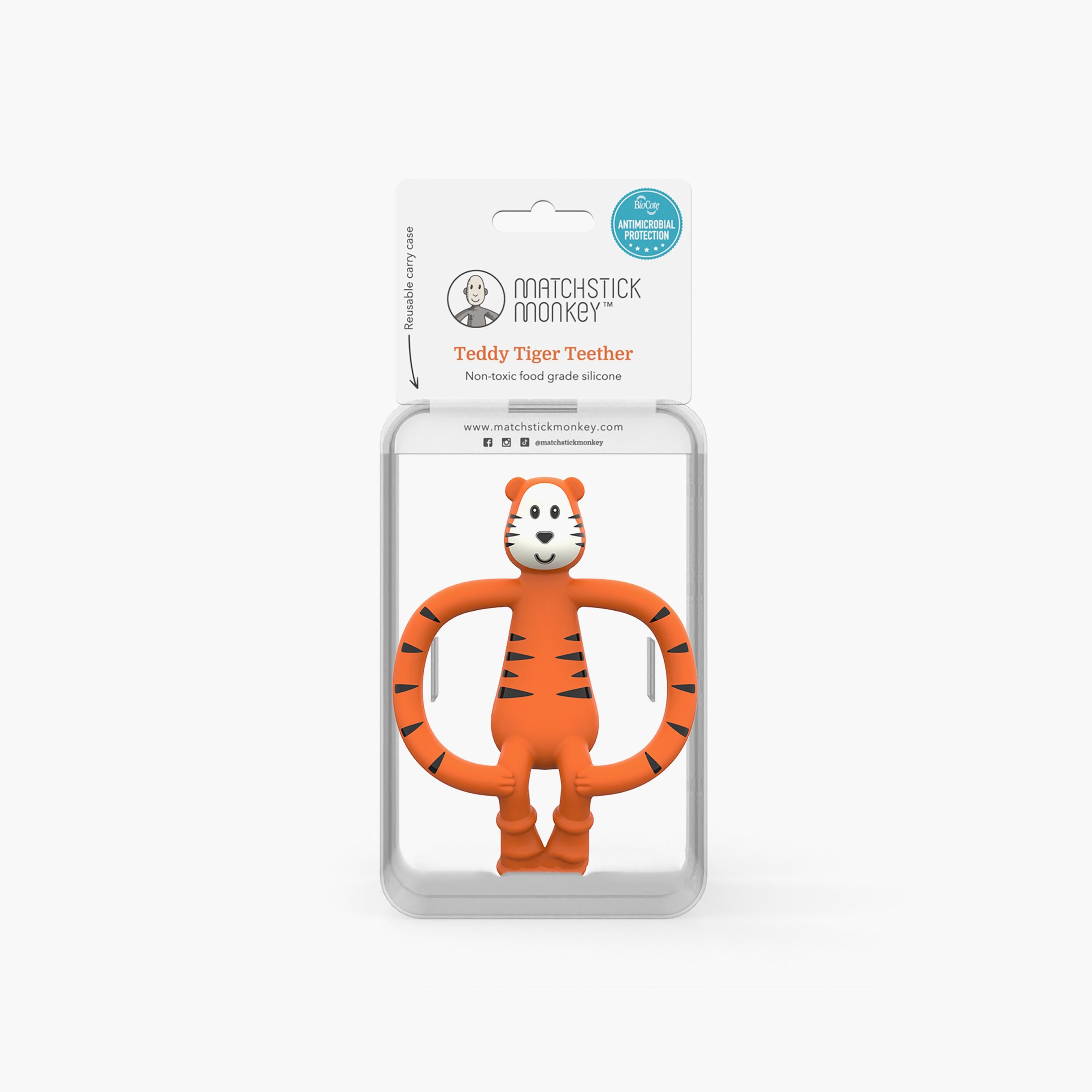 Matchstick Monkey Silicone Teether, Animal-baby-feeding-teethers-image-5