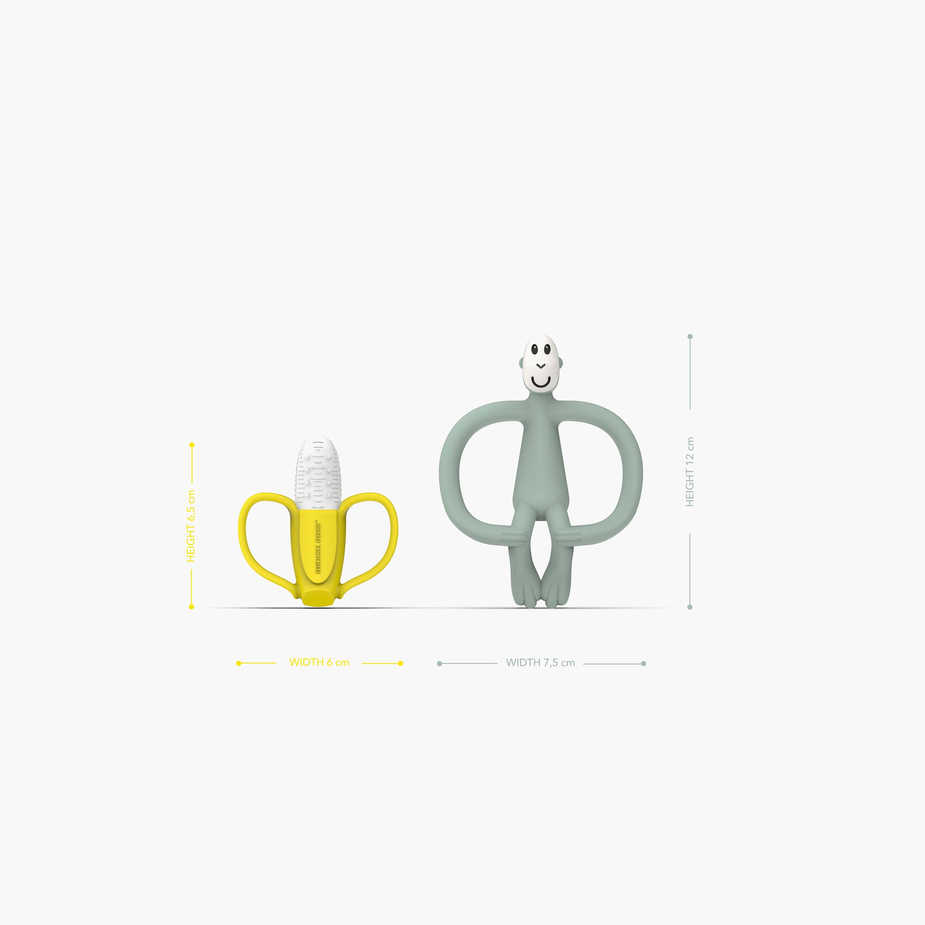 Matchstick Monkey Banana & Monkey Teether Gift Set-baby-feeding-teethers-image-4