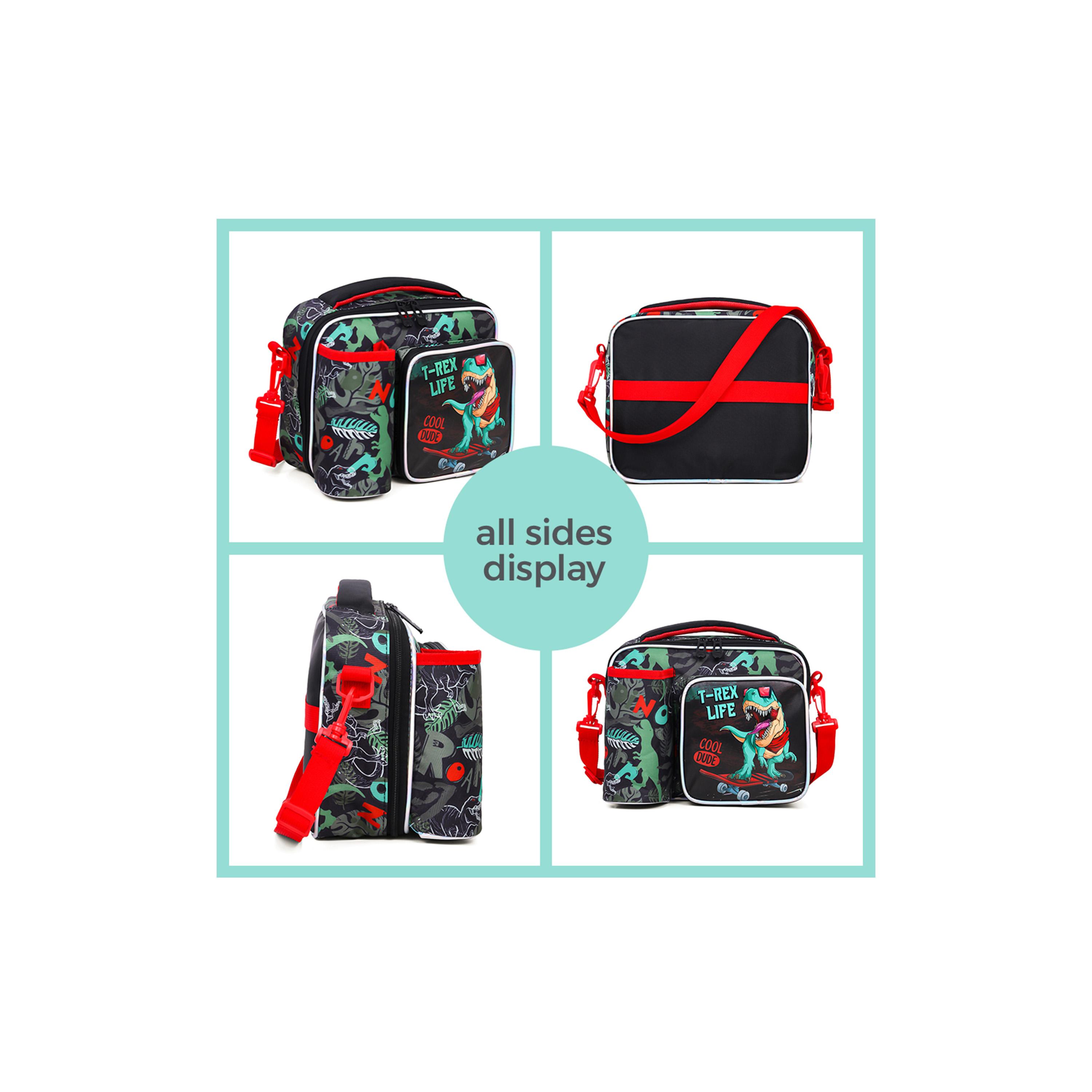 Eazy Kids Lunch Bag Dinosaur, Green-school-lunchessentials-lunchbags-image-9