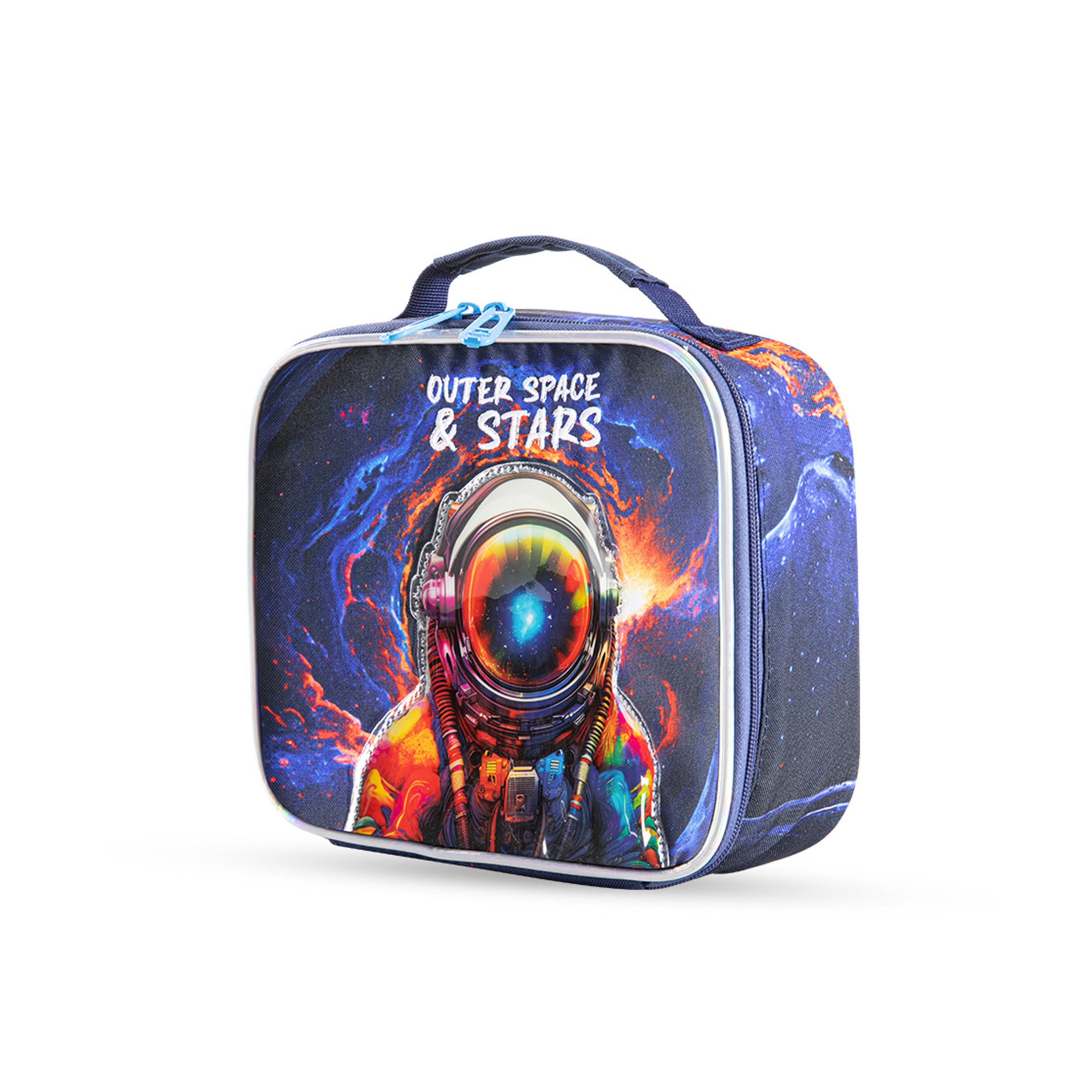 Eazy Kids 3-Piece 16Inch Trolly School Bag with Lunch Bag & Pencil Case, Outer Space, Blue-school-bagsandbackpacks-sets-image-7