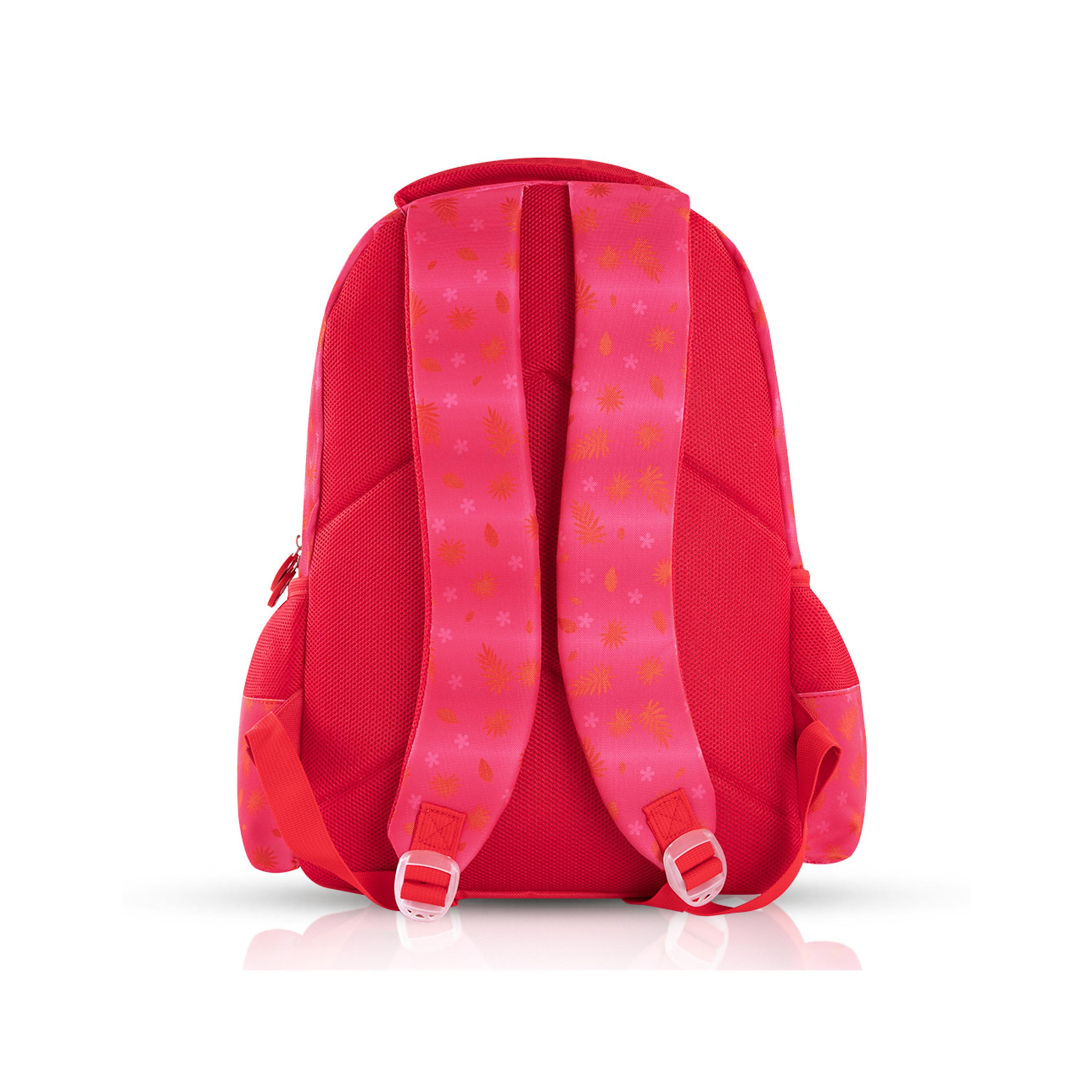Eazy Kids 3-Piece 17Inch School Bag with Lunch Bag & Pencil Case, Tropical, Pink-school-bagsandbackpacks-sets-image-6