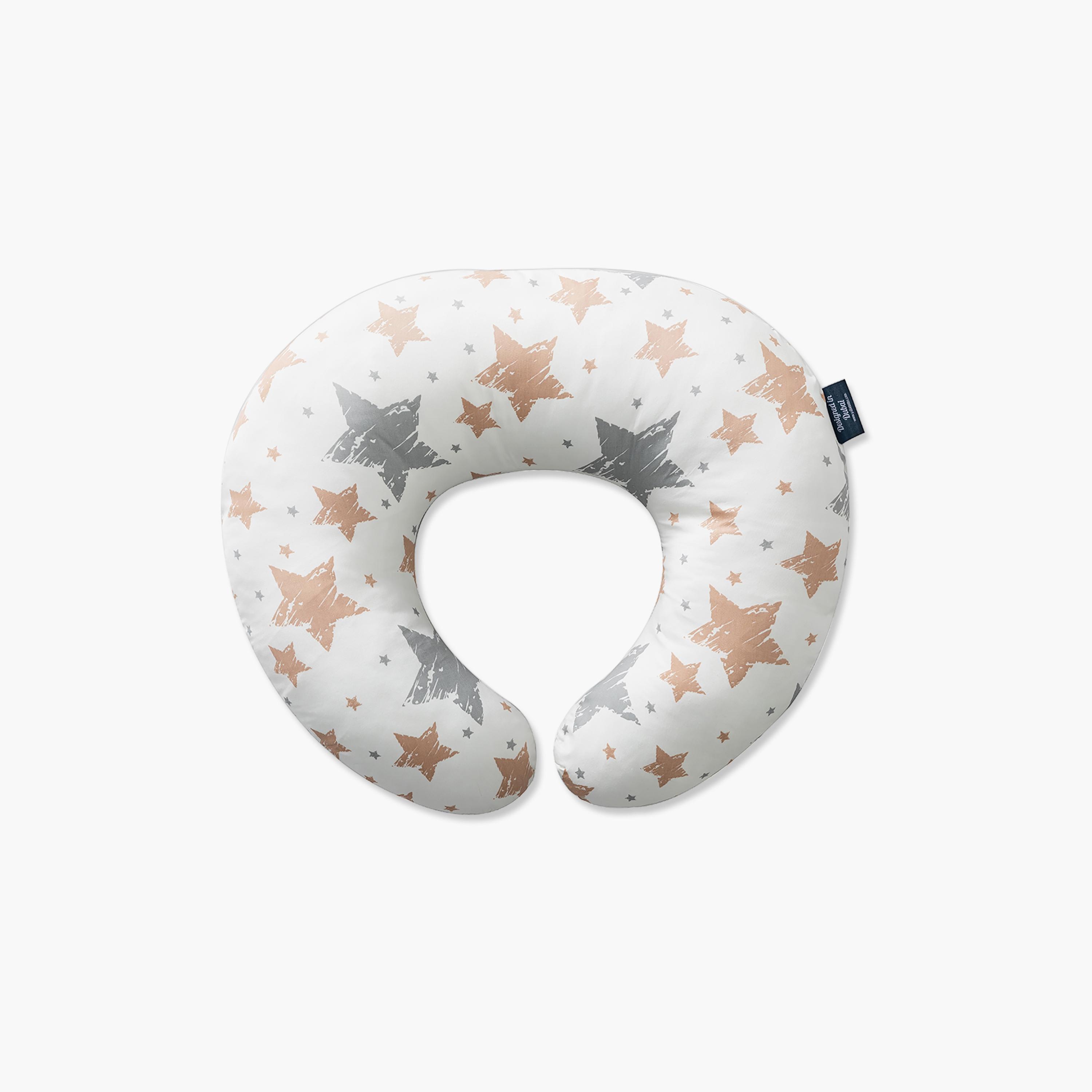 Little Story Soft Breathable Fiberfill Lounger Bed with Pillow, Galaxy-baby-nursery-babybedding-image-3