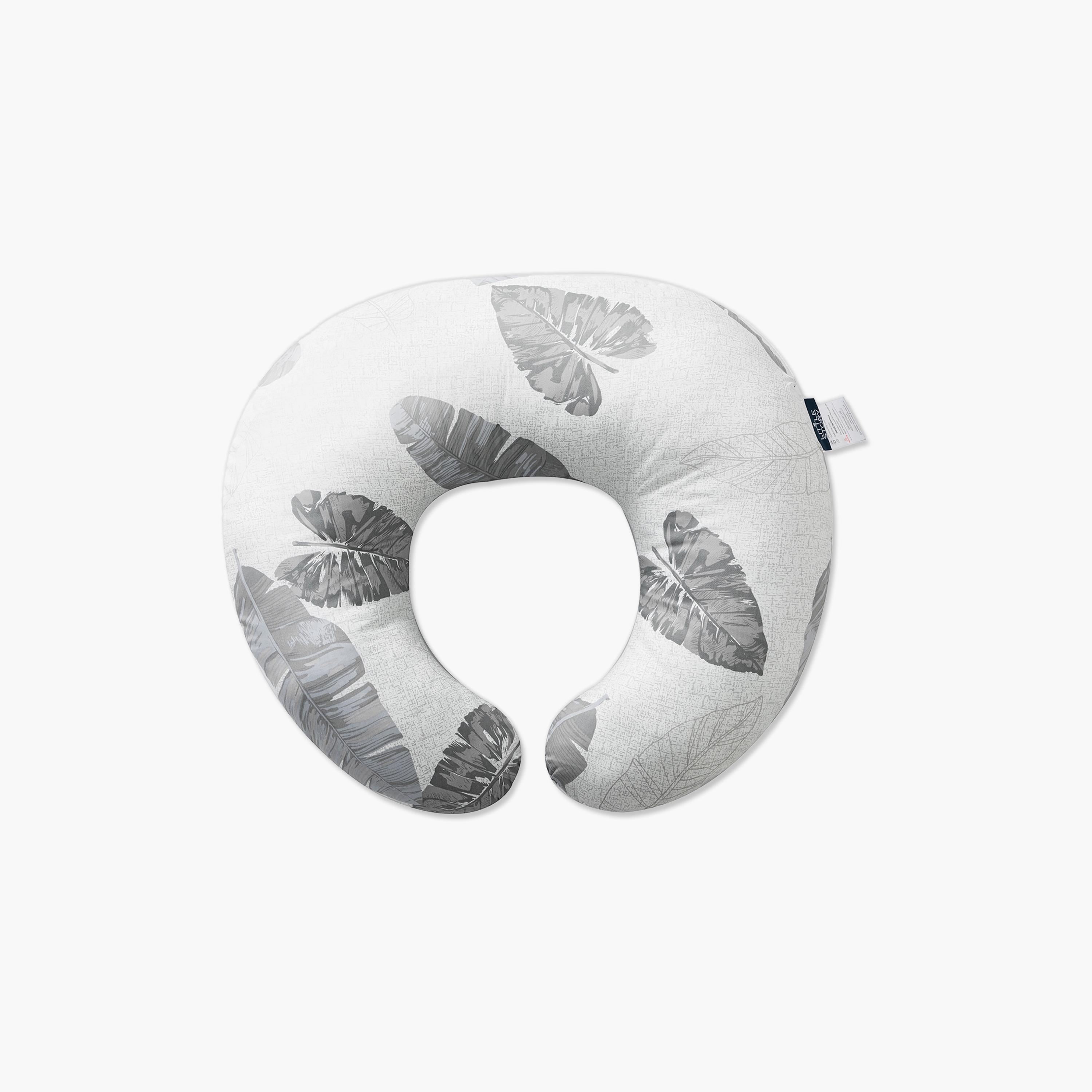 Little Story Soft Breathable Fiberfill Lounger Bed with Pillow, Leaves-baby-nursery-babybedding-image-3
