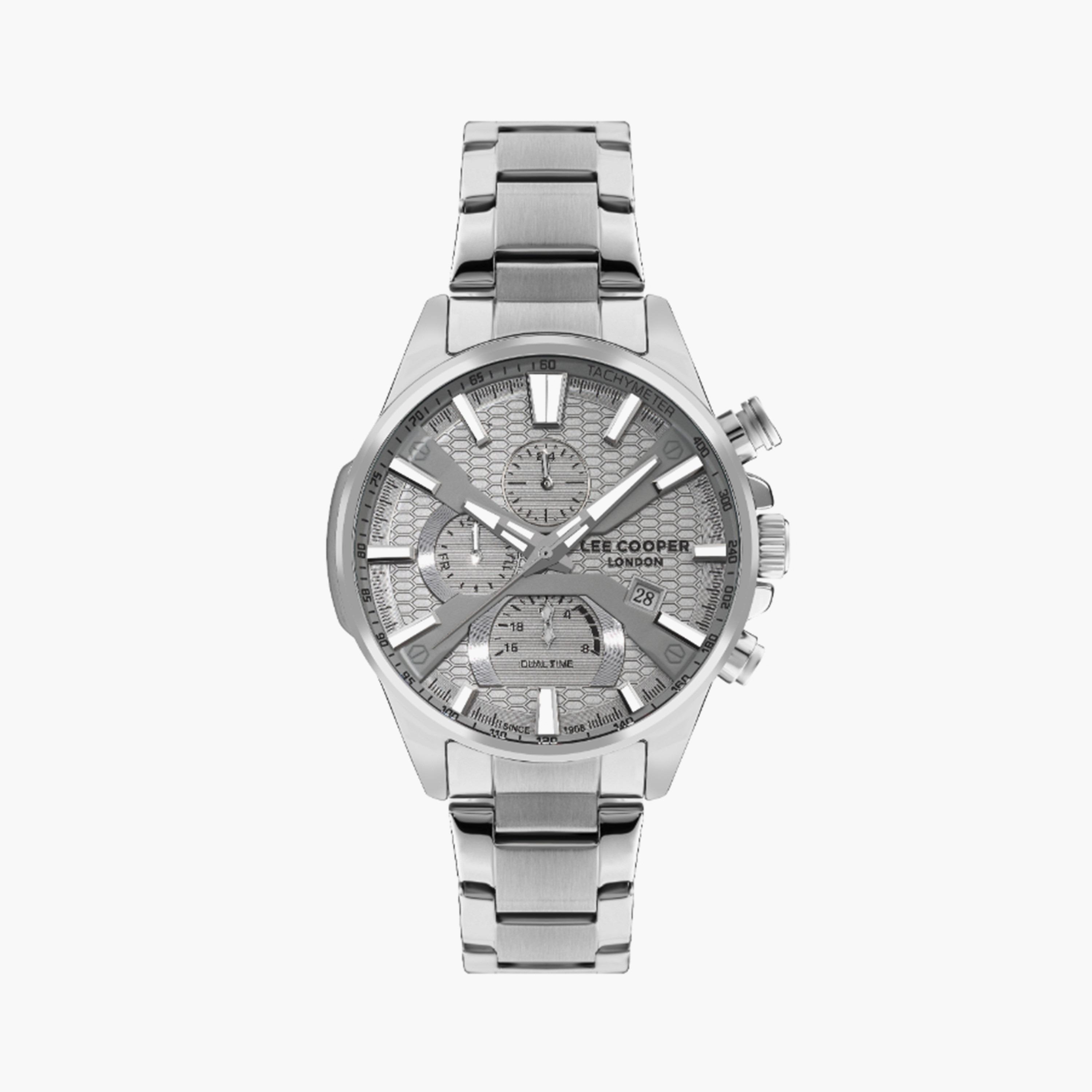 لي كوبر- ساعة كرونوغراف معدن للرجال فضي LC07801.330-men-watchesandjewellery-watches-image-1