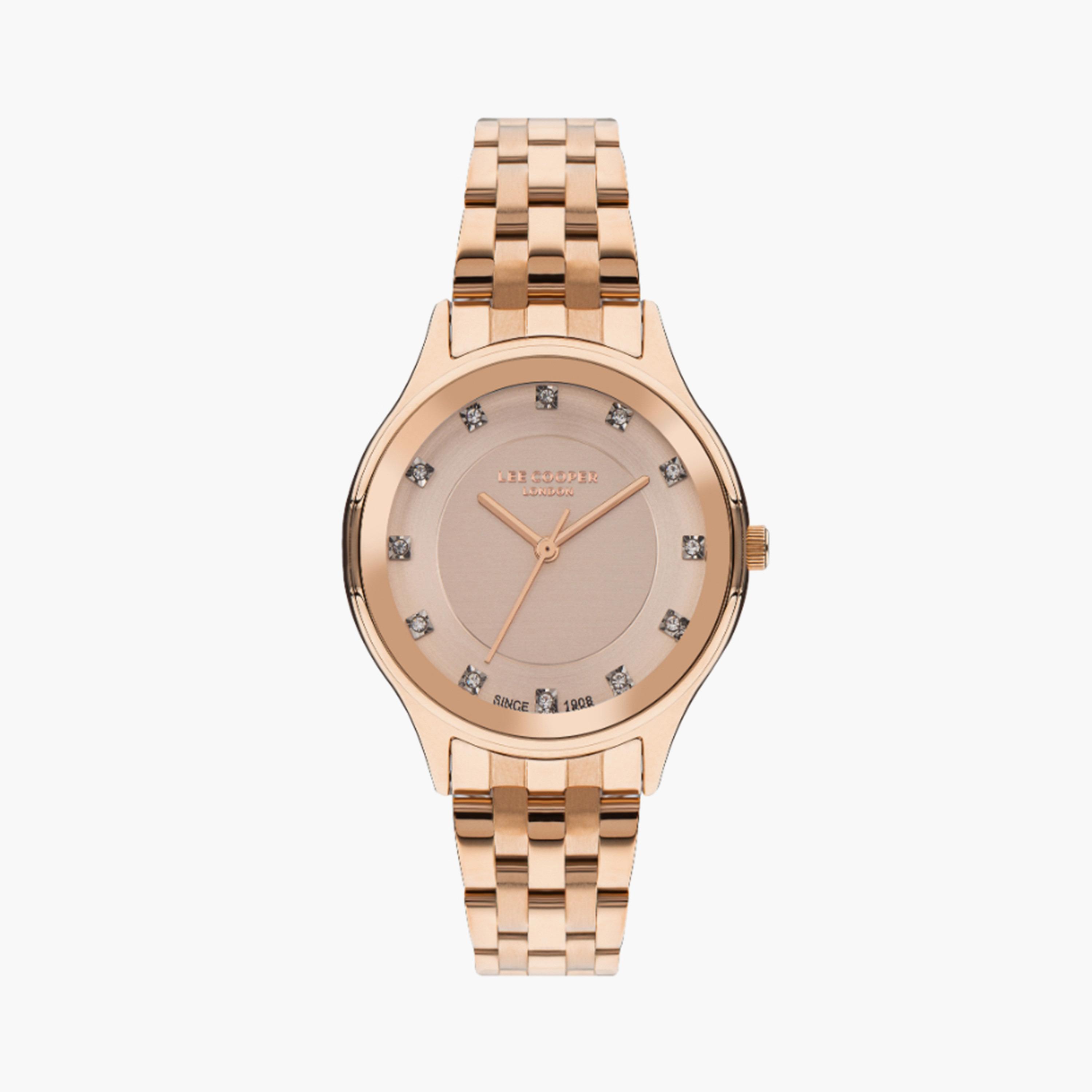 لي كوبر- ساعة تناظرية للنساء معدن روز جولد  LC07867.410-women-watchesandjewellery-watches-image-1