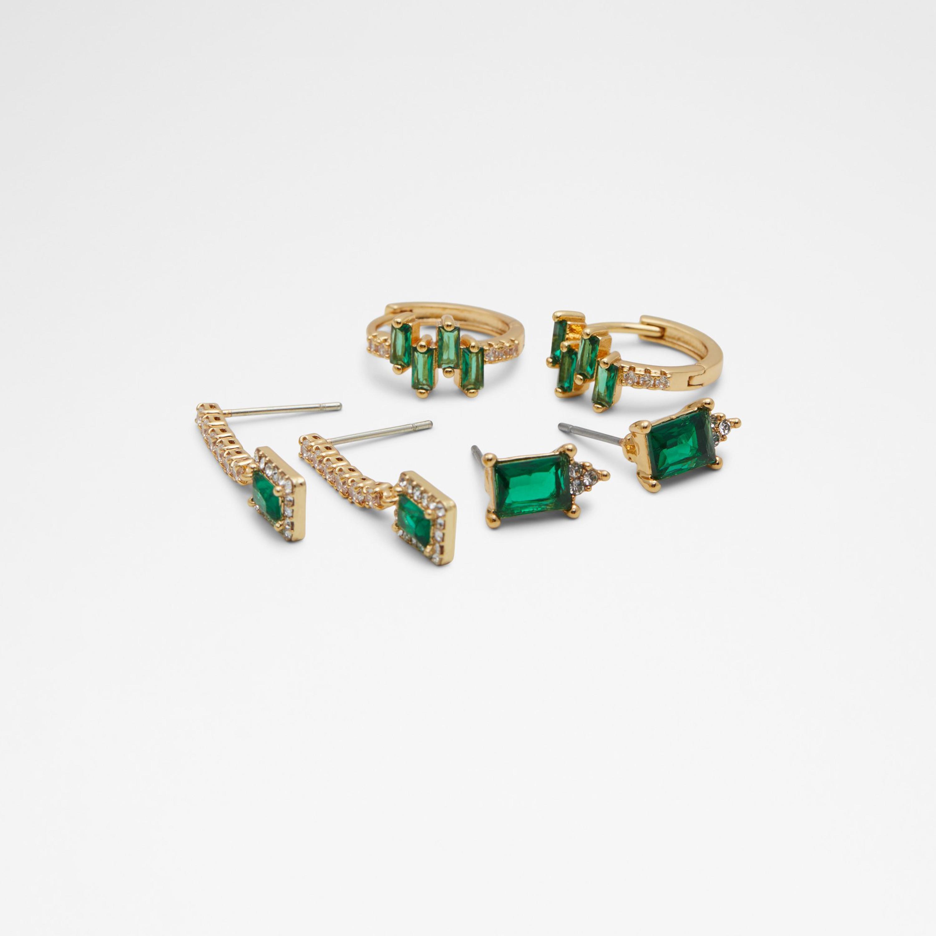 ألدو ميليلا أقراط ذهبية للنساء - 3 أزواج | 23ميليلا-women-watchesandjewellery-jewellery-earrings-image-2