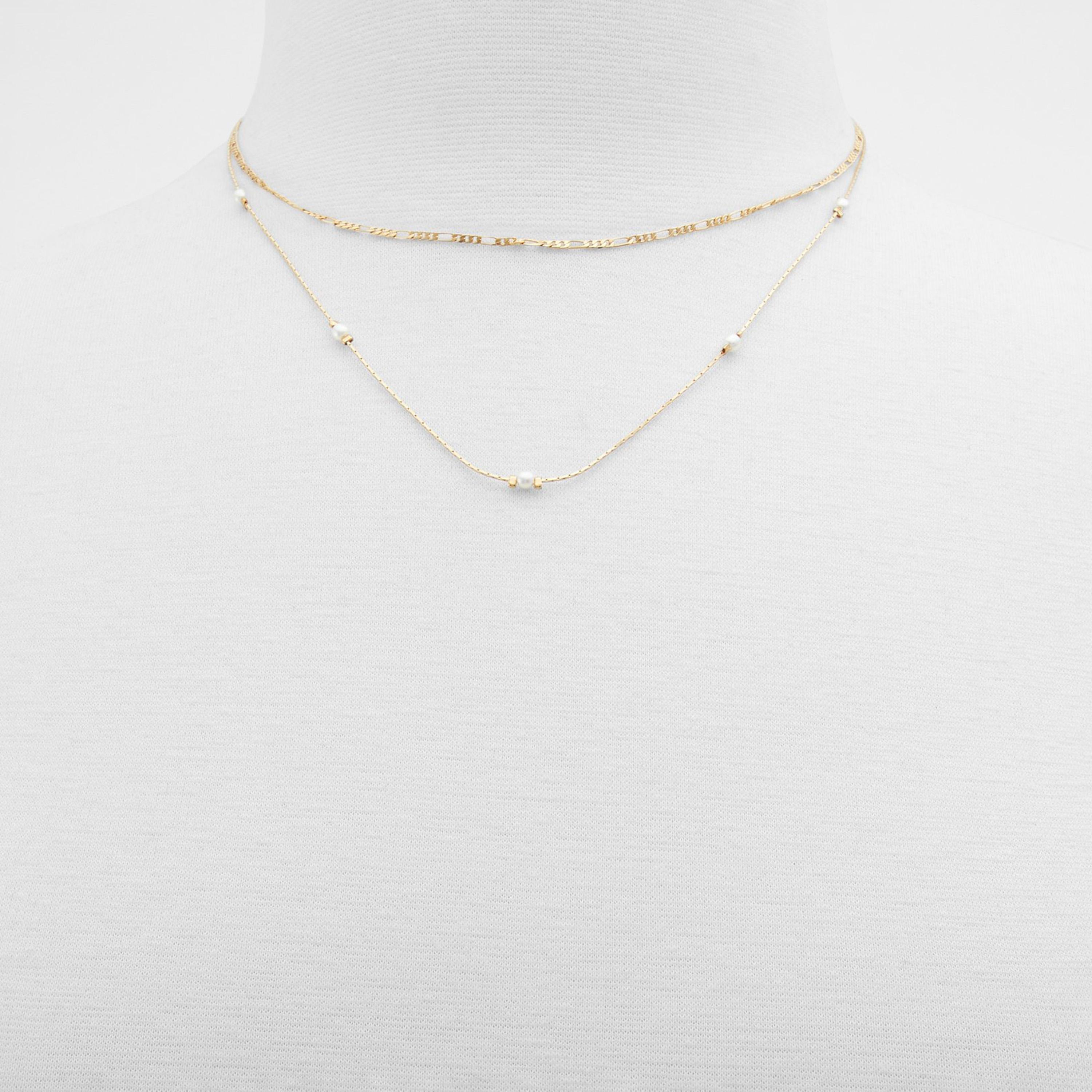 عقد ألدو ريسمي الذهبي للنساء - مجموعة من قطعتين | 23ريسمي-women-watchesandjewellery-jewellery-necklacesandpendants-image-2