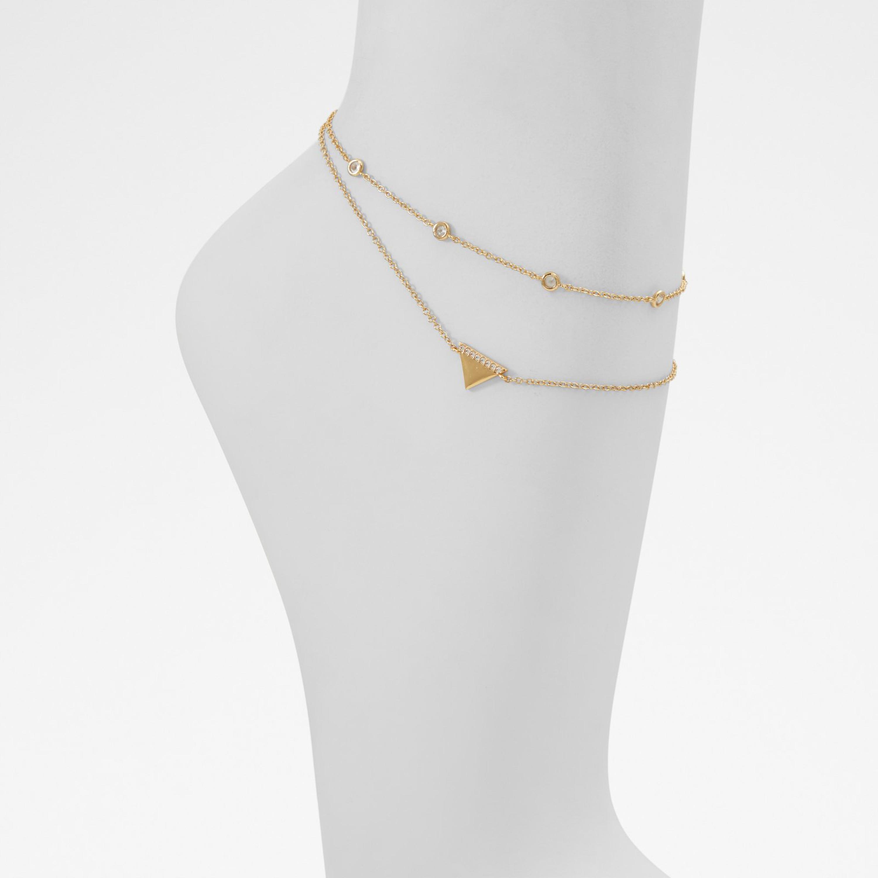خلخال ألدو لوثياديا ذهبي للنساء - طقم من قطعتين | 23لوثياديا-women-watchesandjewellery-jewellery-anklets-image-1