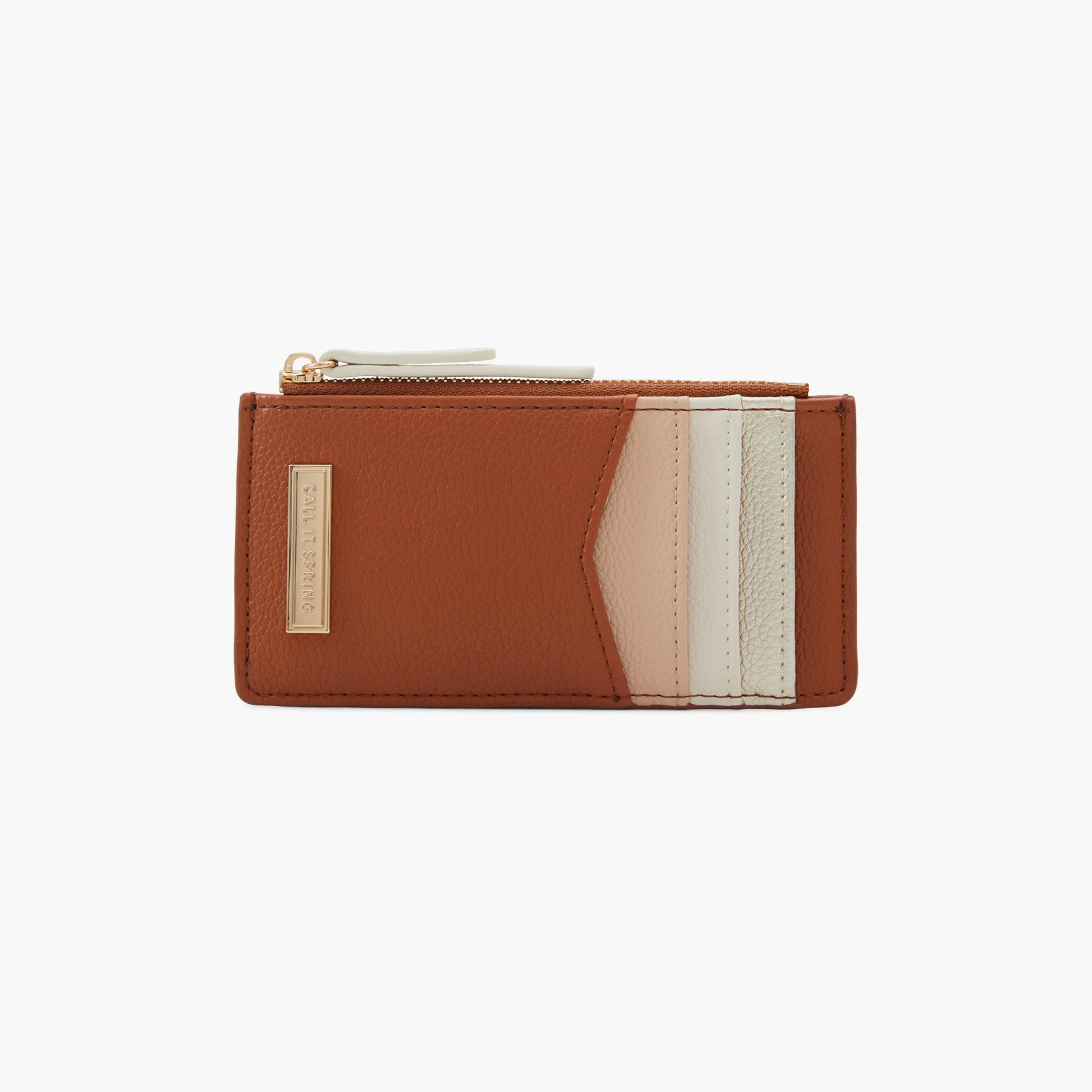 كول ات سبرينج محفظة منقوشة نايلا بجيوب متعددة للبطاقات وسحاب-women-bagsandwallets-wallets-image-7