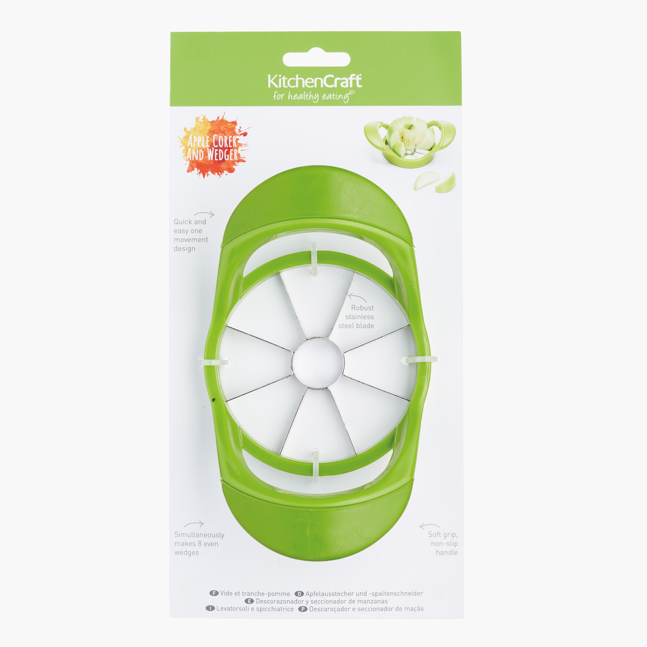 KitchenCraft Stainless Steel Apple Corer and Wedger