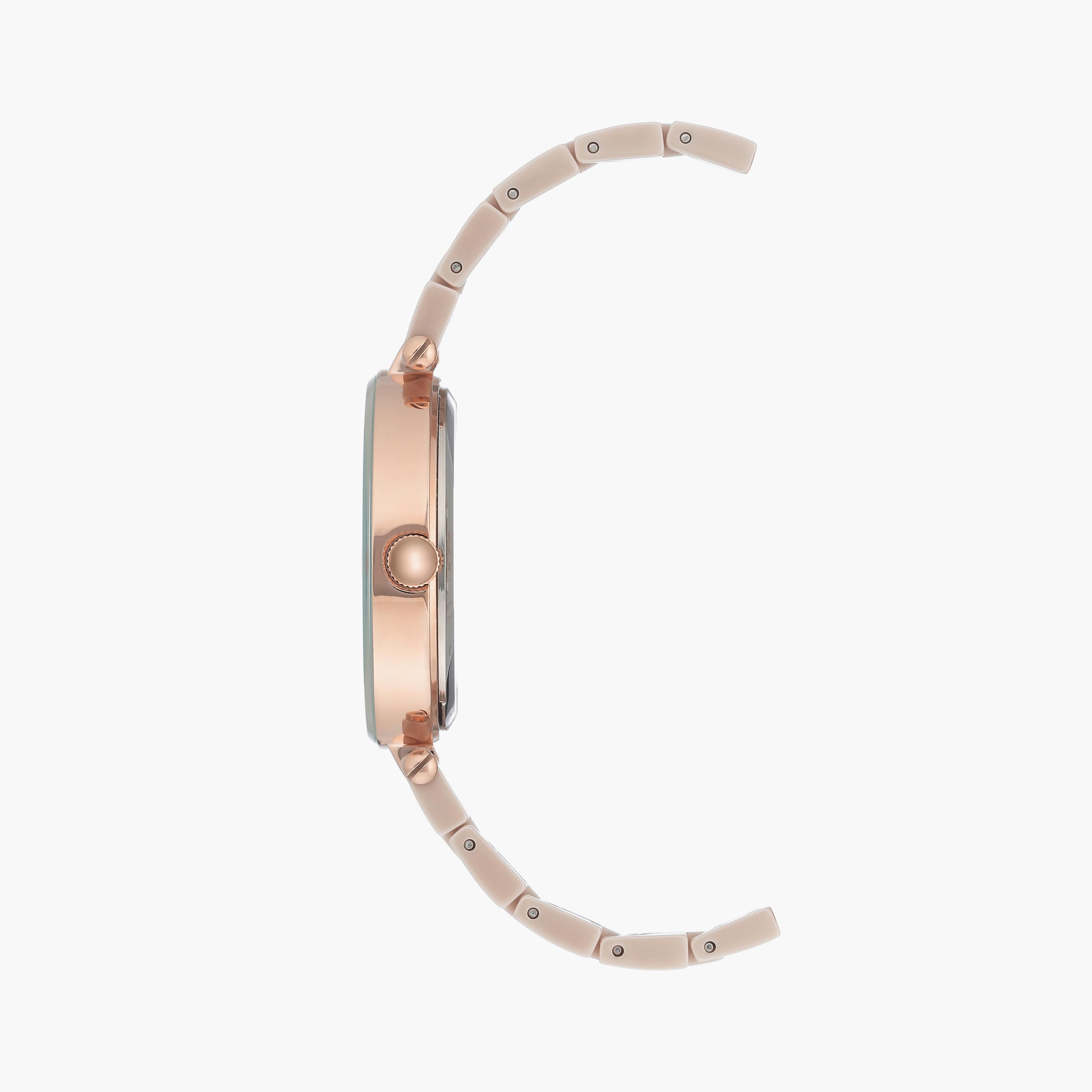 آن كلاين - ساعة يد تناظرية بسوار سيلكون روز جولد | AK1018RGTN-women-watchesandjewellery-watches-image-2