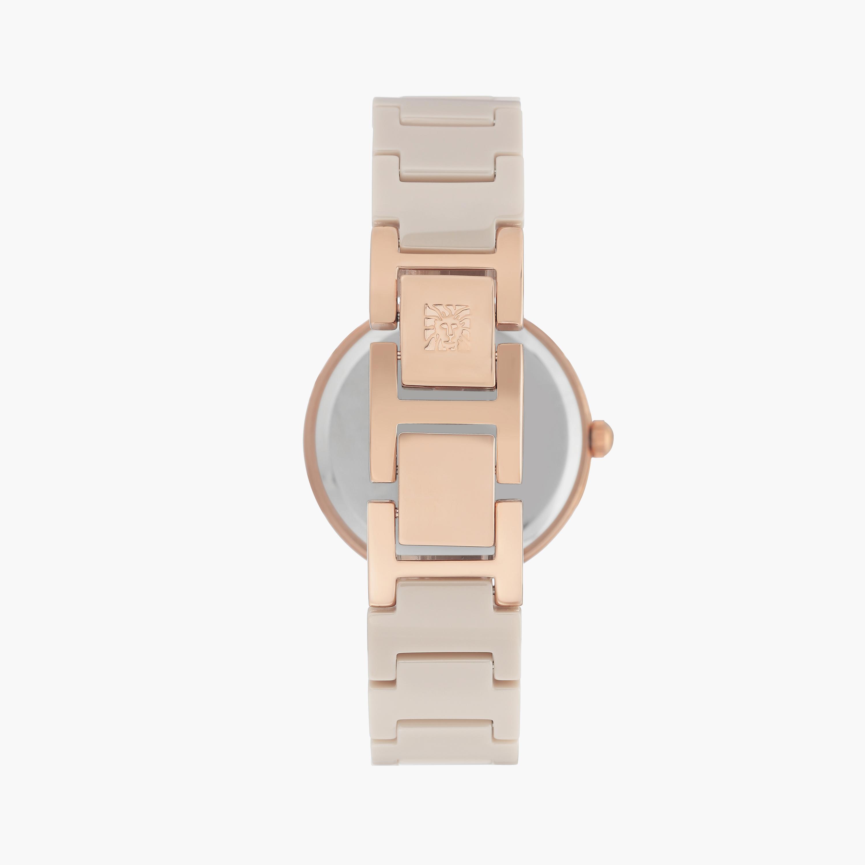 آن كلاين - ساعة يد تناظرية بسوار سيلكون روز جولد | AK1018RGTN-women-watchesandjewellery-watches-image-3