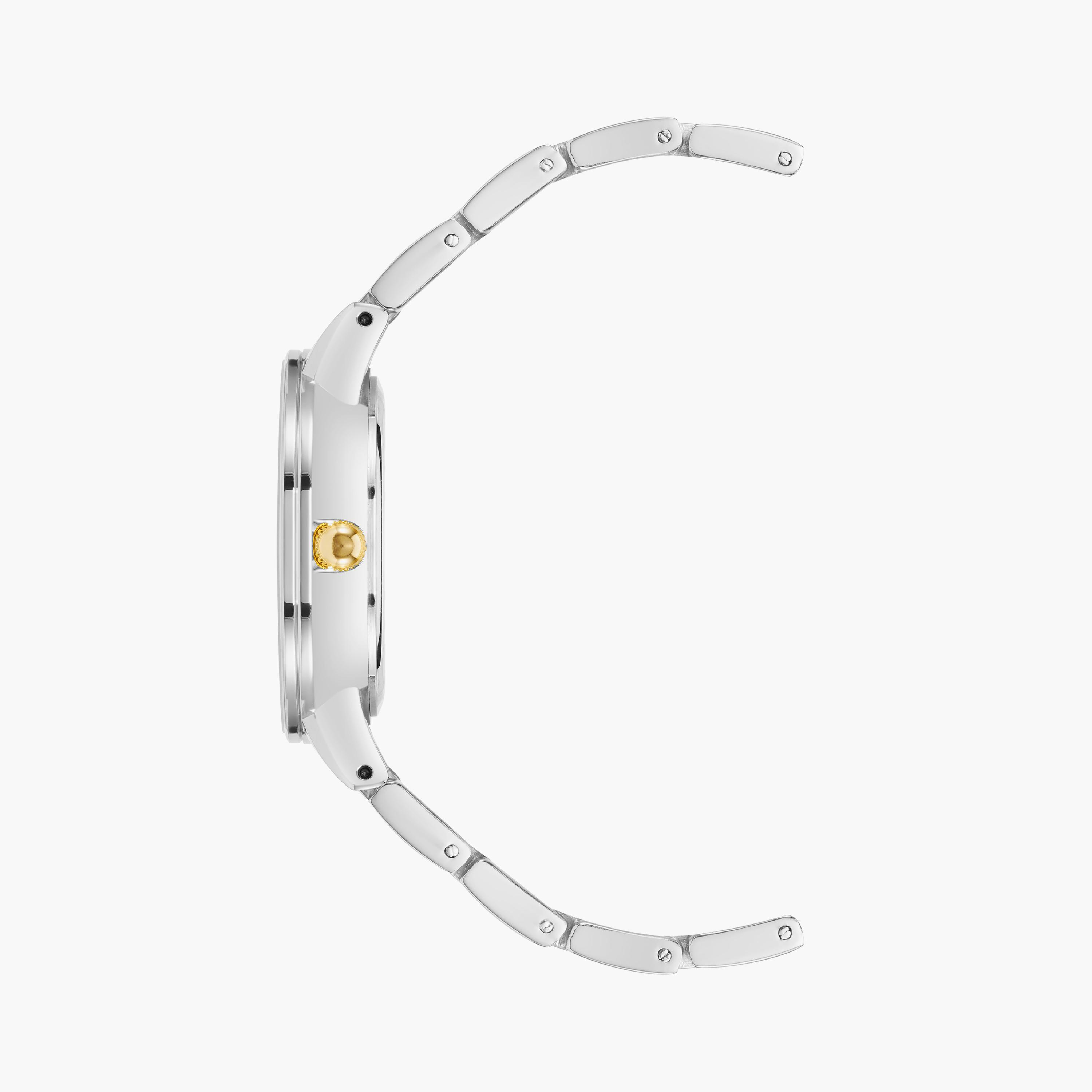 آن كلاين - ساعة يد نسائية تناظرية بسوار معدني ذهبي وفضي | AK3765BKGB-women-watchesandjewellery-watches-image-2
