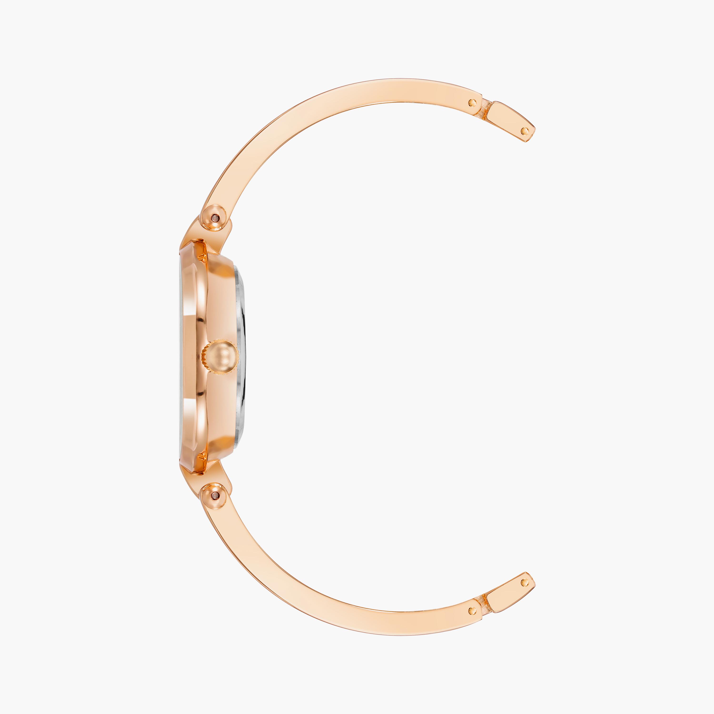 آن كلاين - ساعة يد تناظرية بسوار معدني روز جولد | AK3916TPRG-women-watchesandjewellery-watches-image-2