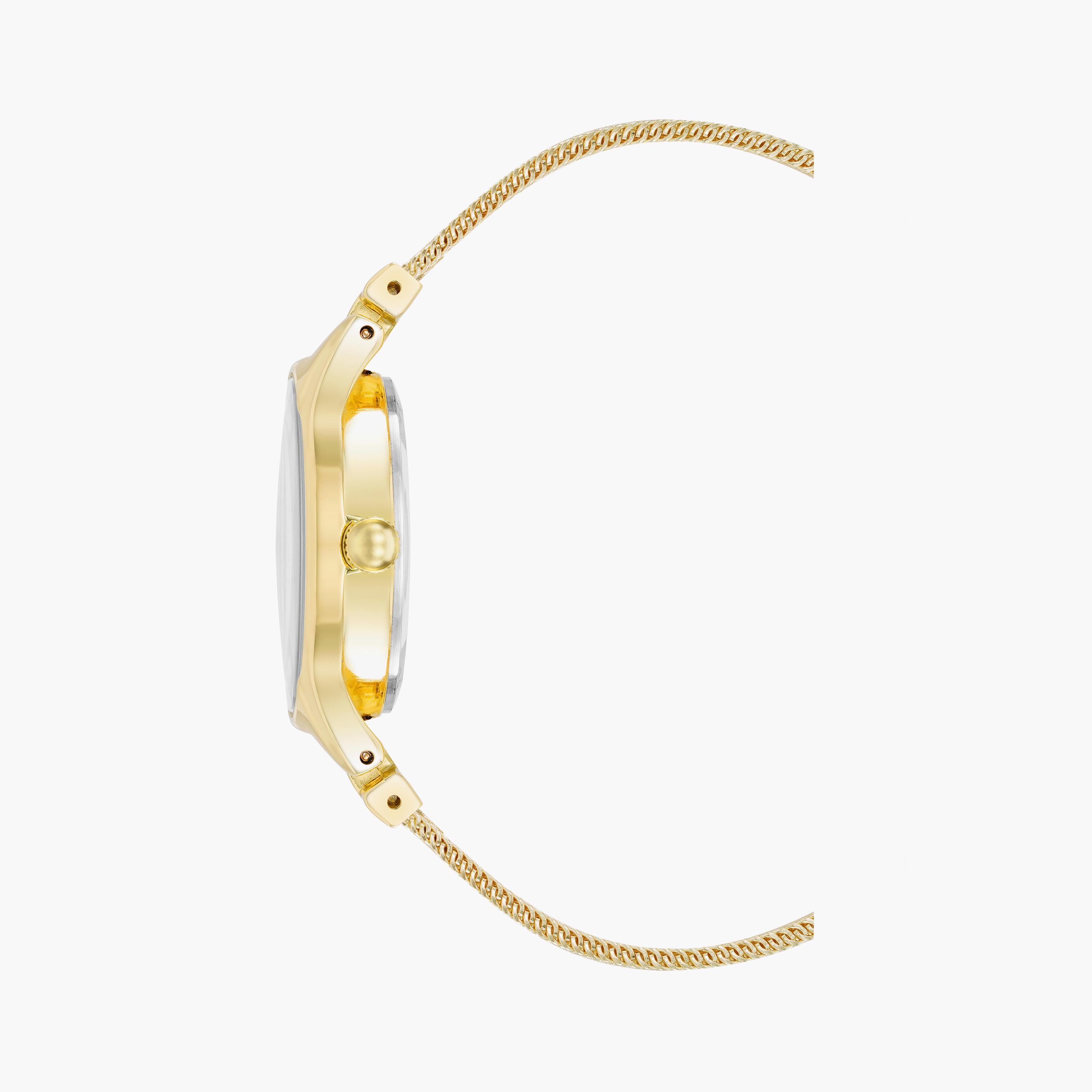 آن كلاين - ساعة يد تناظرية بسوار معدني ذهبي | AK3964CHGB-women-watchesandjewellery-watches-image-2