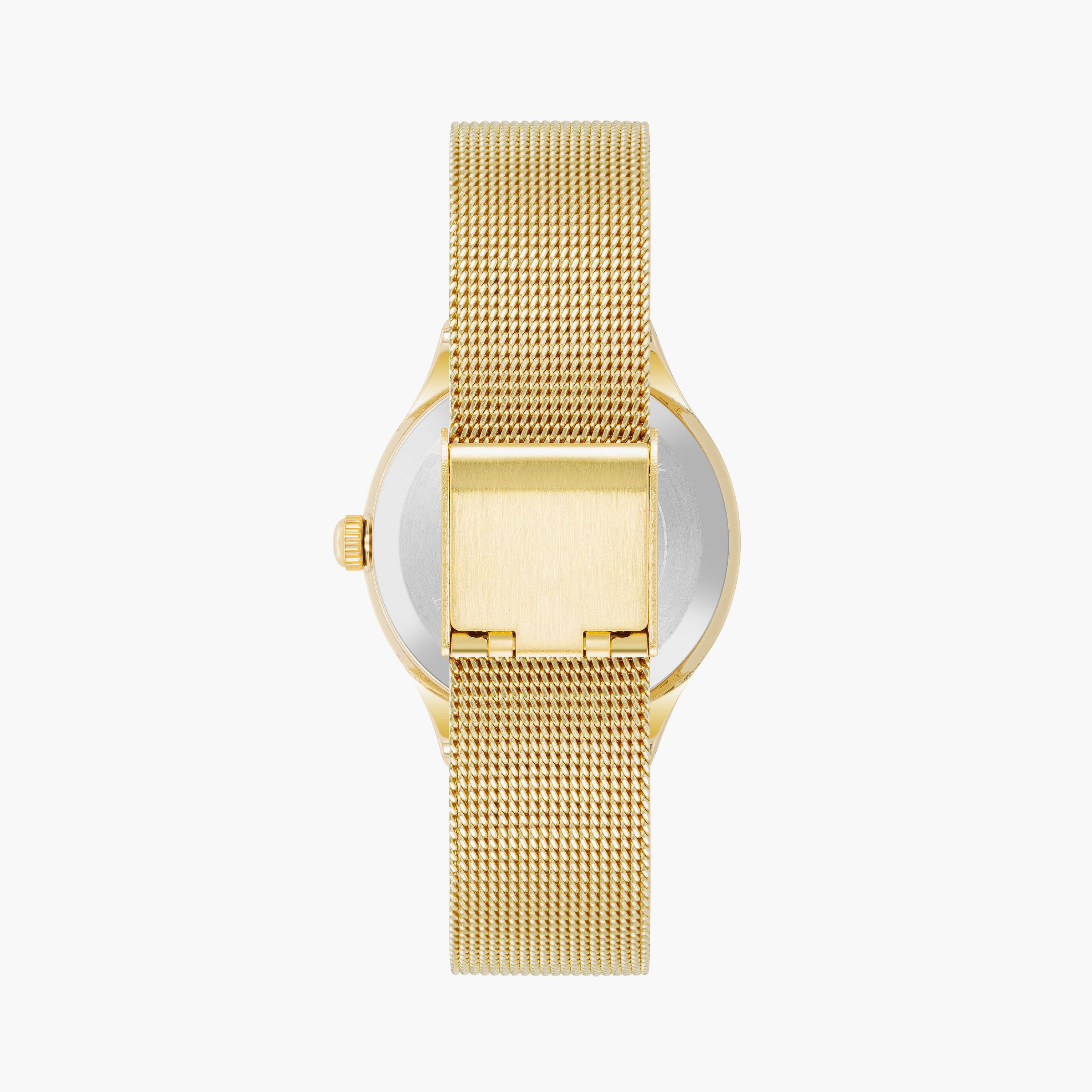 آن كلاين - ساعة يد تناظرية بسوار معدني ذهبي | AK3964CHGB-women-watchesandjewellery-watches-image-3