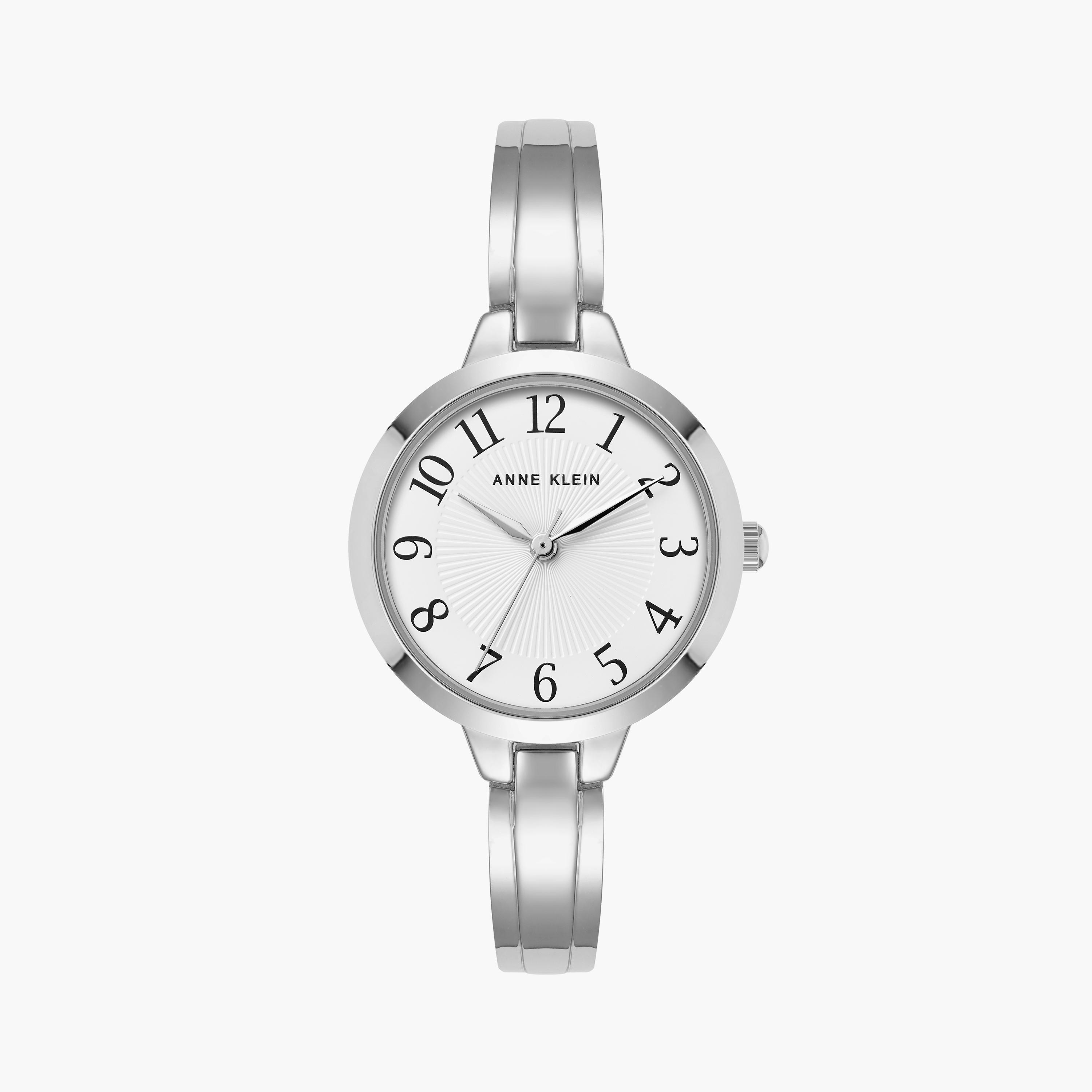 آن كلاين - ساعة يد تناظرية بسوار معدني فضي | AK4181SVRT-women-watchesandjewellery-watches-image-1