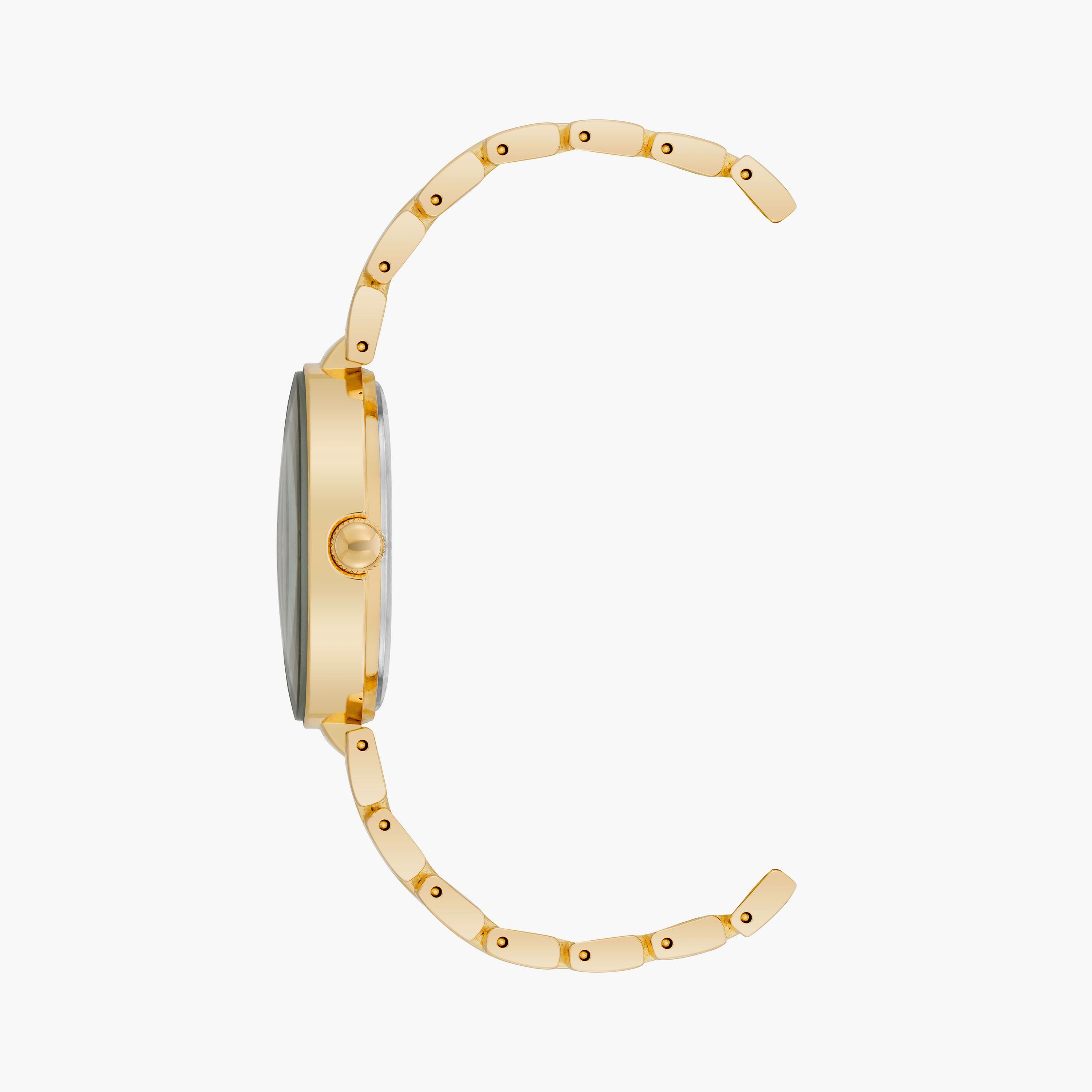 آن كلاين - ساعة يد تناظرية بسوار معدني ذهبي | AK4182CHGB-women-watchesandjewellery-watches-image-2