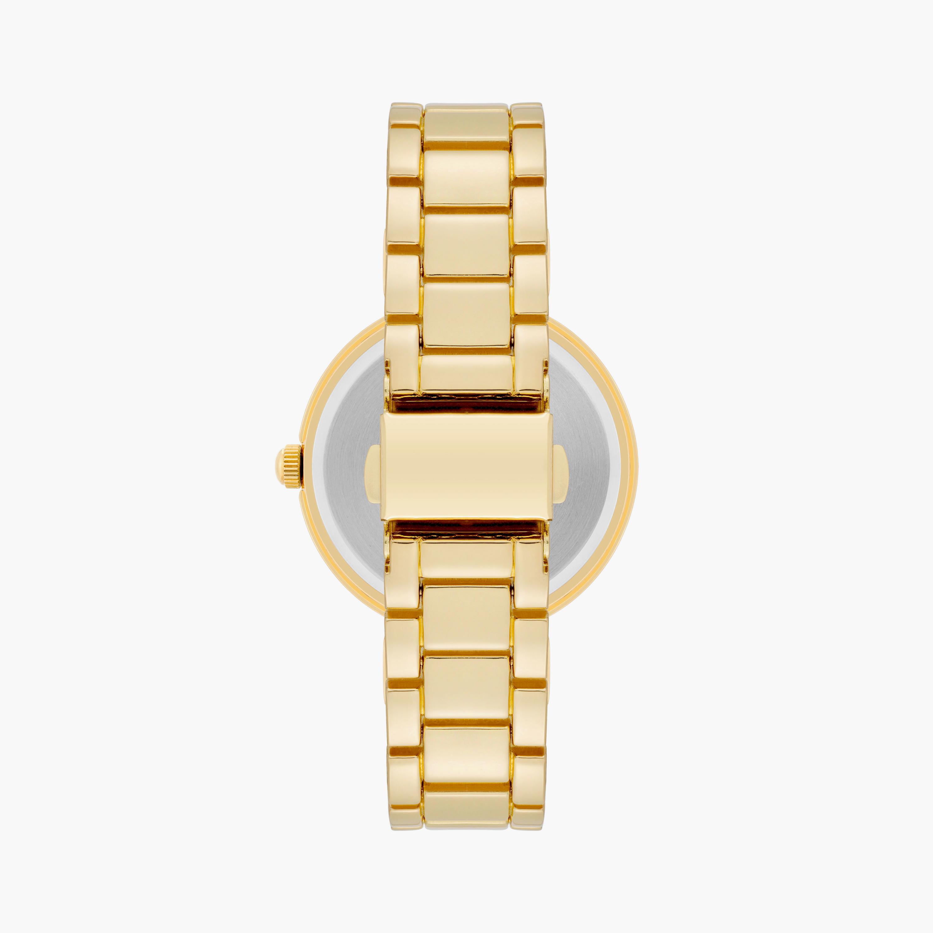 آن كلاين - ساعة يد تناظرية بسوار معدني ذهبي | AK4182CHGB-women-watchesandjewellery-watches-image-3