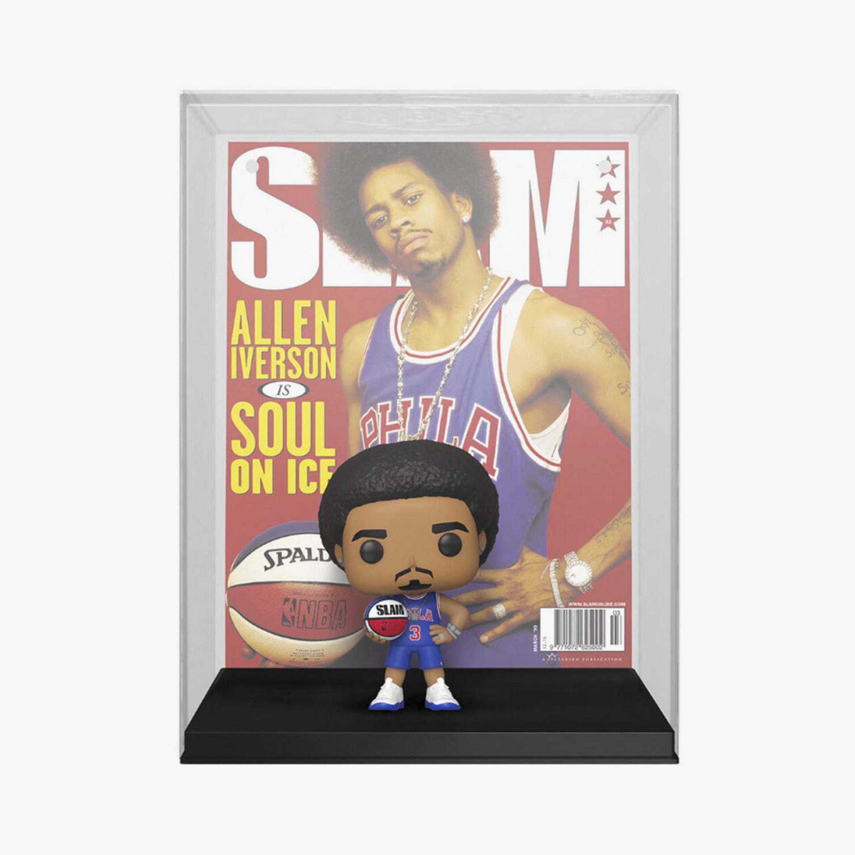 Funko Pop! NBA Cover: SLAM - Allen Iverson Figure, 9 cm-toys-playfigures-actionfigures-image-1