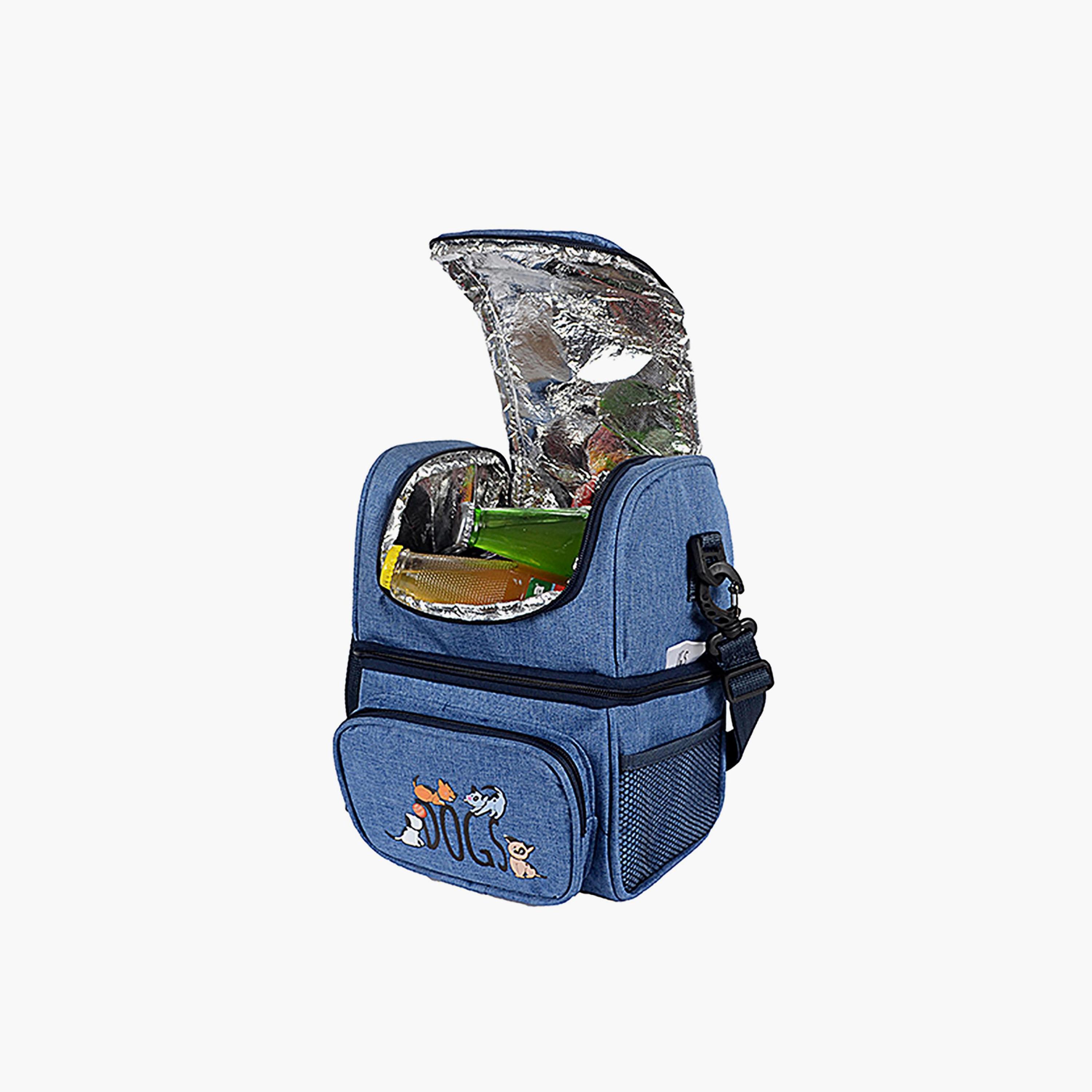  حقيبة غداء معزولة بطبعة كلاب من بيجديزاين، باللون الأزرق الداكن-school-lunchessentials-lunchbags-image-4