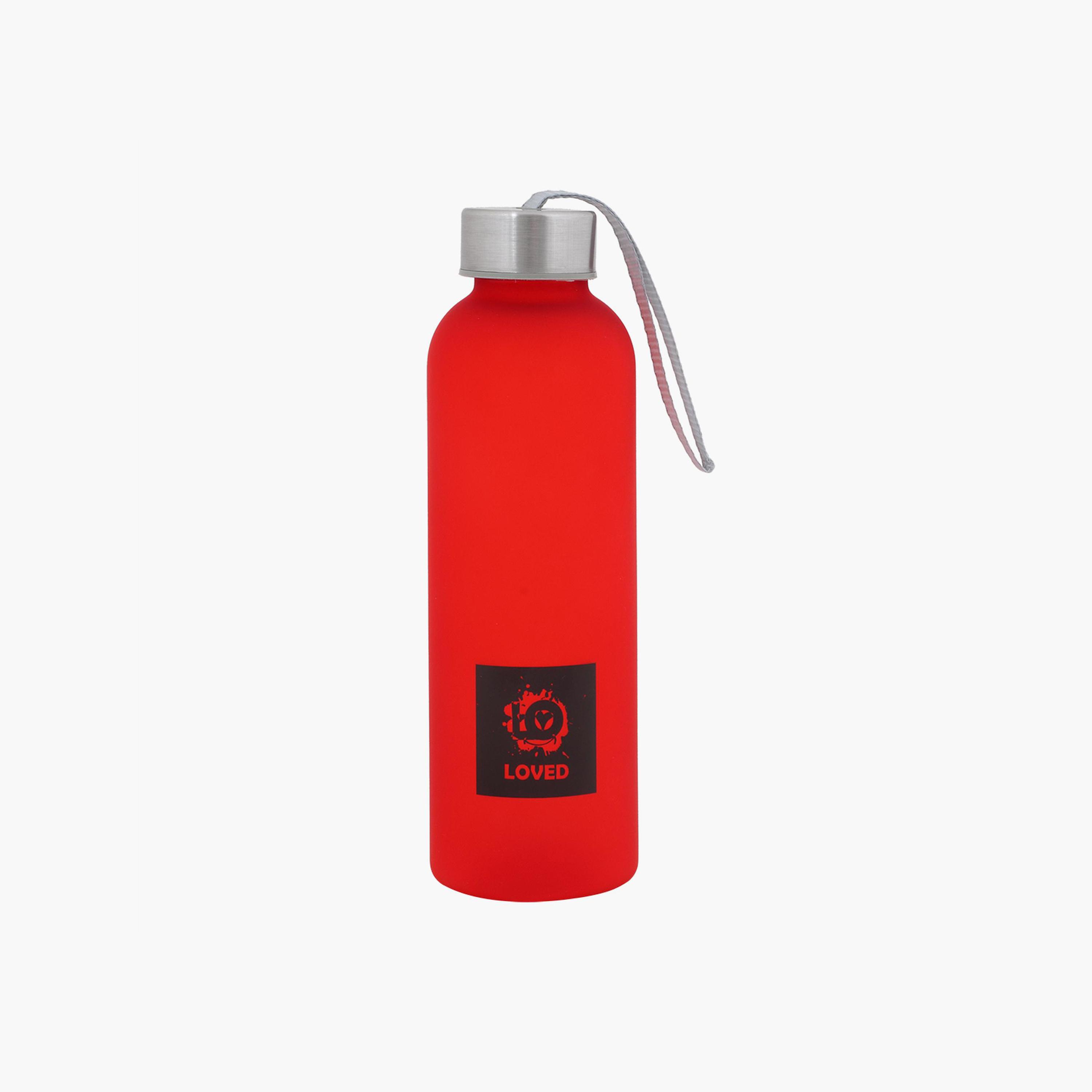 زجاجة مياه لاف مودز اب من بيجديزاين،  أحمر، 580 مل-school-waterbottles-image-1