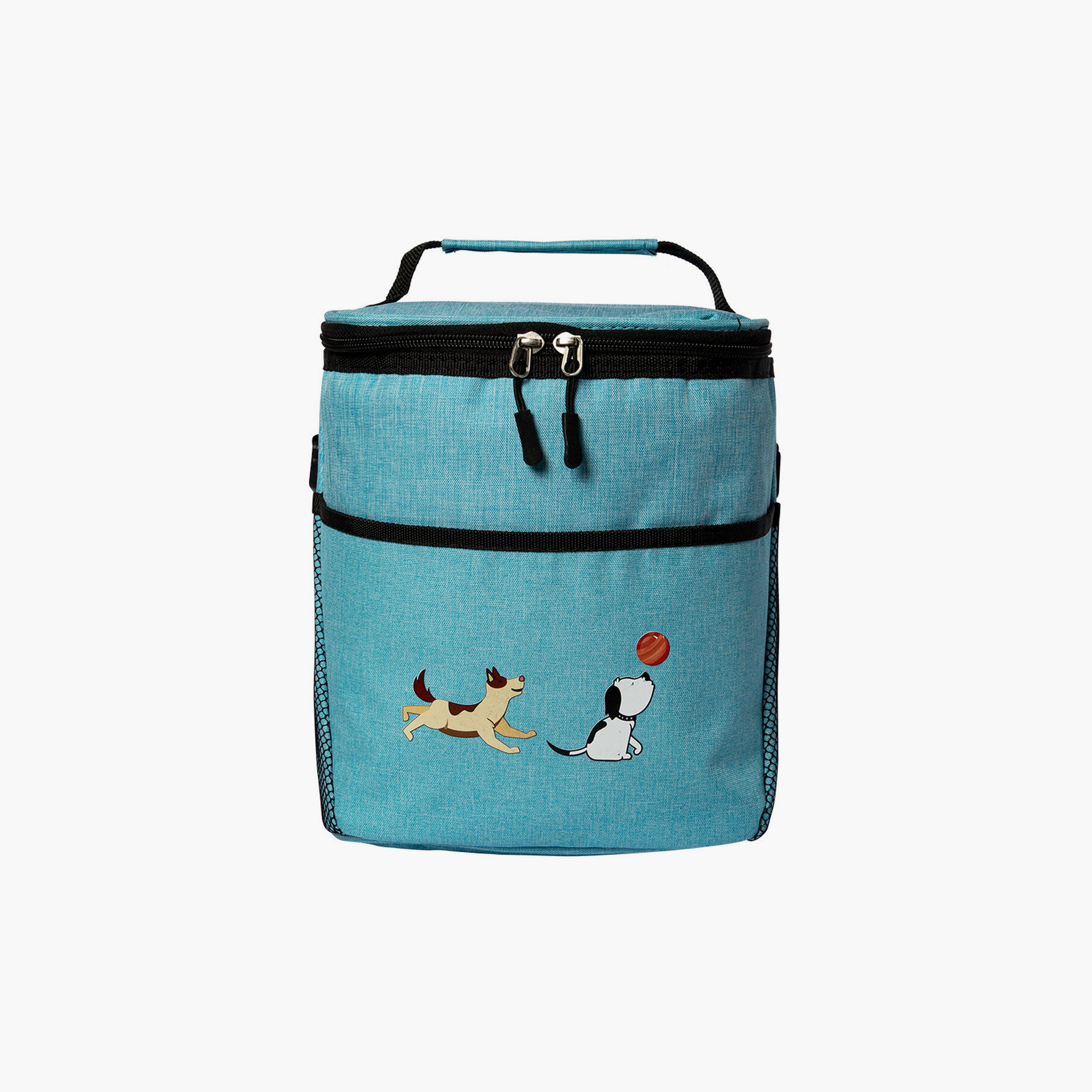 BiggDesign Dogs Insulated Lunch Bag, Turquoise-school-lunchessentials-lunchbags-image-1