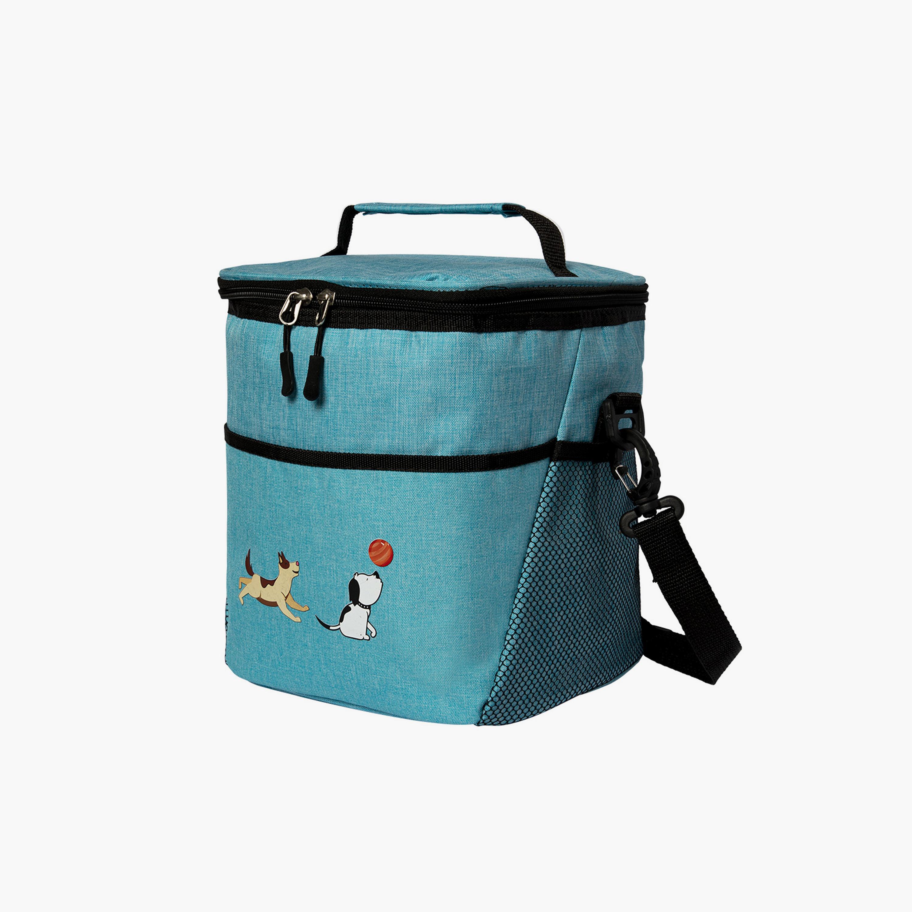 BiggDesign Dogs Insulated Lunch Bag, Turquoise-school-lunchessentials-lunchbags-image-2