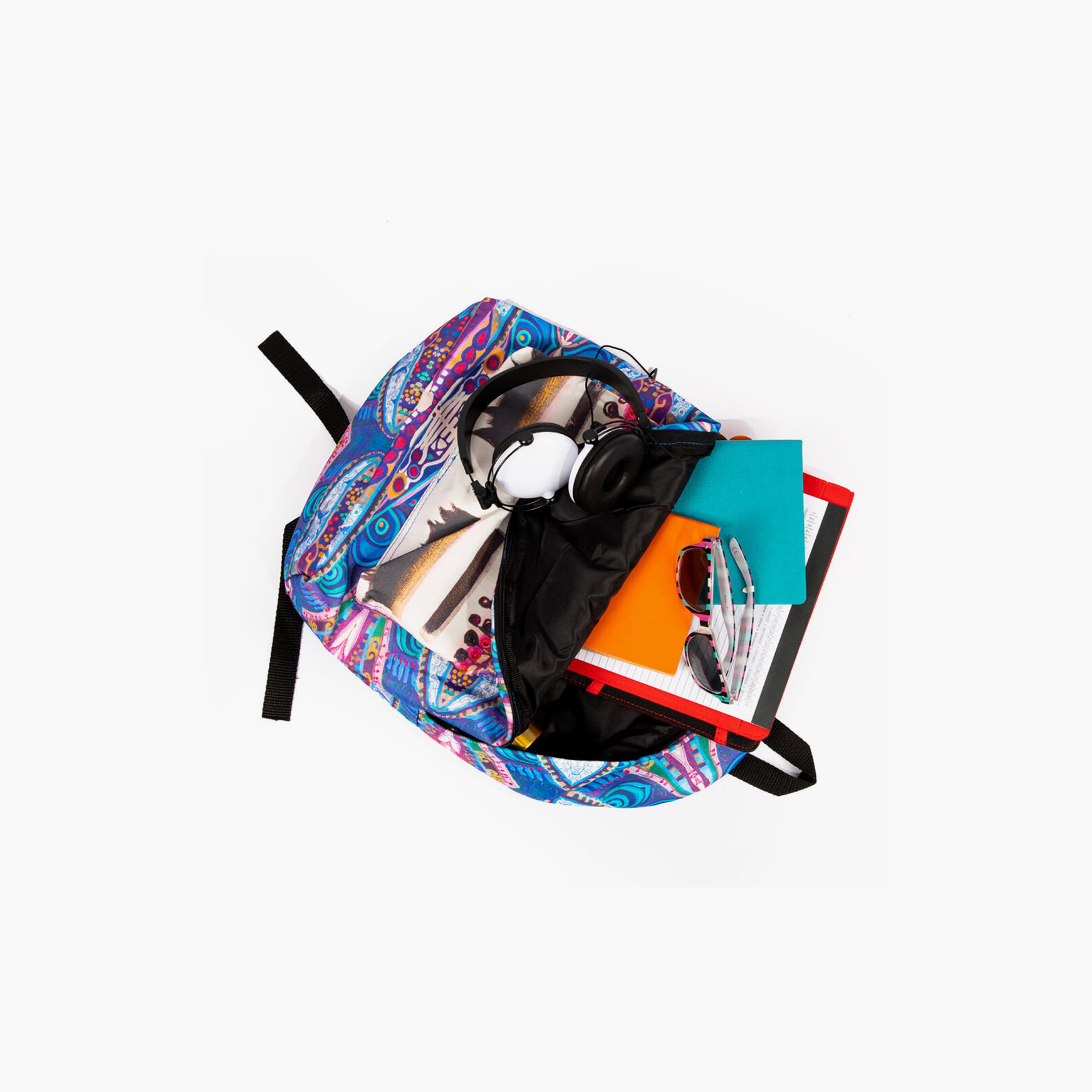BiggDesign Blue Water Printed Backpack, Blue-school-bagsandbackpacks-backpacks-image-5