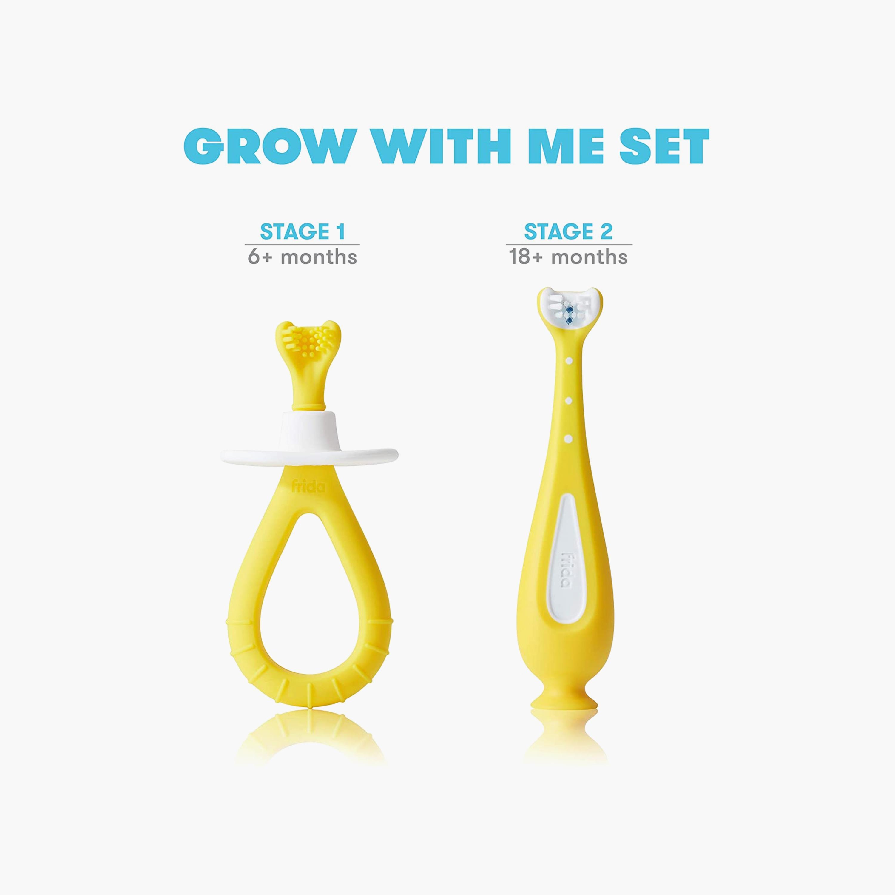 FridaBaby 2-Piece Grow-with-Me Training Toothbrush with Stopper-baby-bathandcare-oralcare-image-2