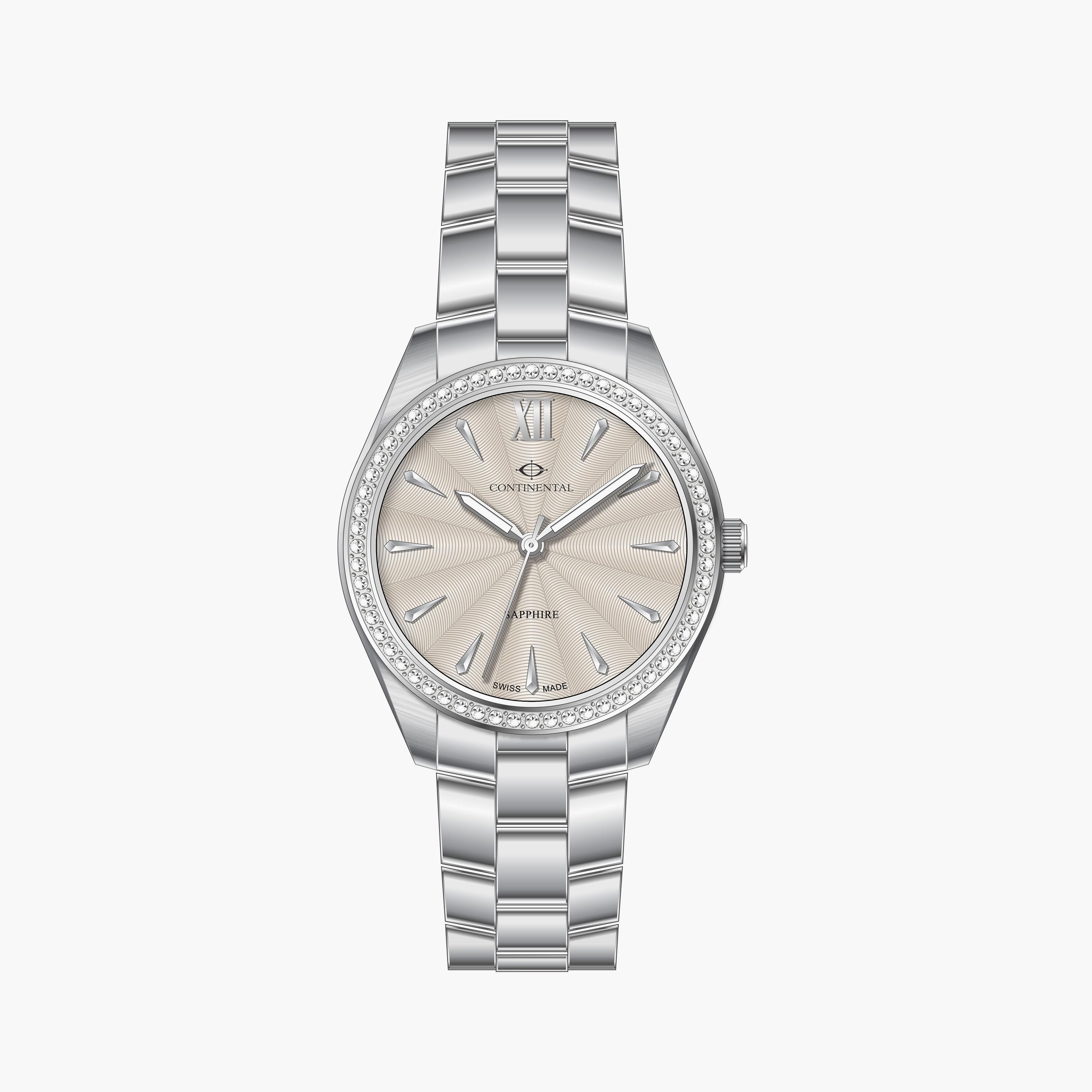 كونتيننتال-ساعة تناظرية حزام ستانلس ستيل- فضي | 22508-LT101991-women-watchesandjewellery-watches-image-1