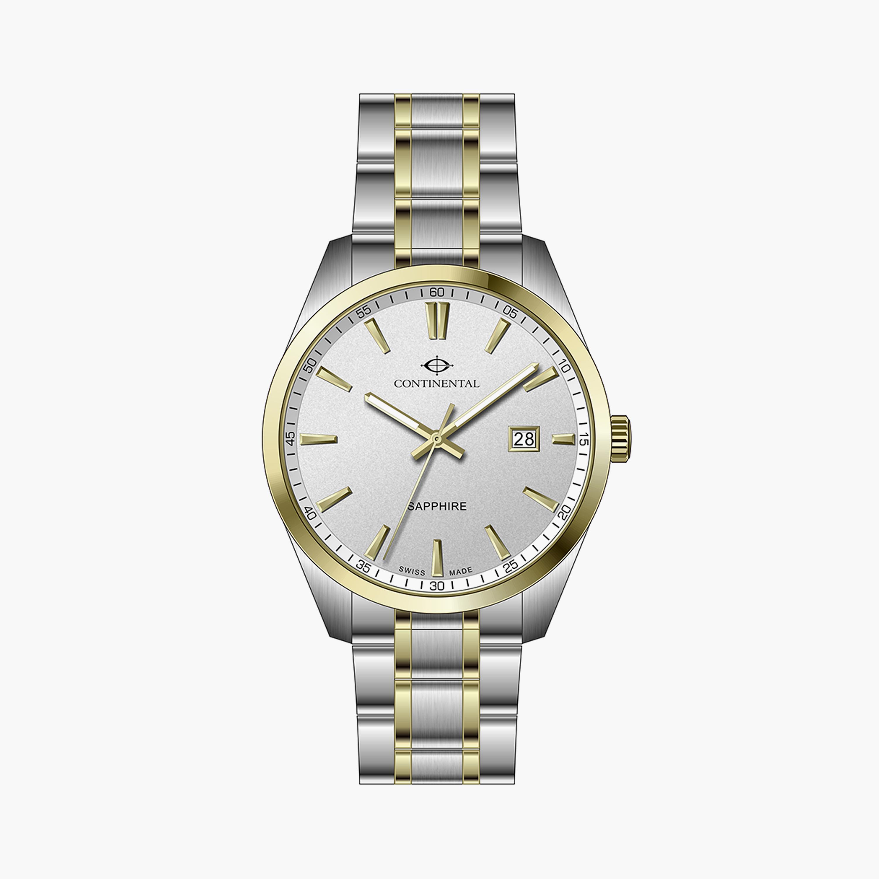 كونتيننتال-ساعة تناظرية للرجال حزام ستانلس ستيل- فضي | 23001-GD312130-men-watchesandjewellery-watches-image-1