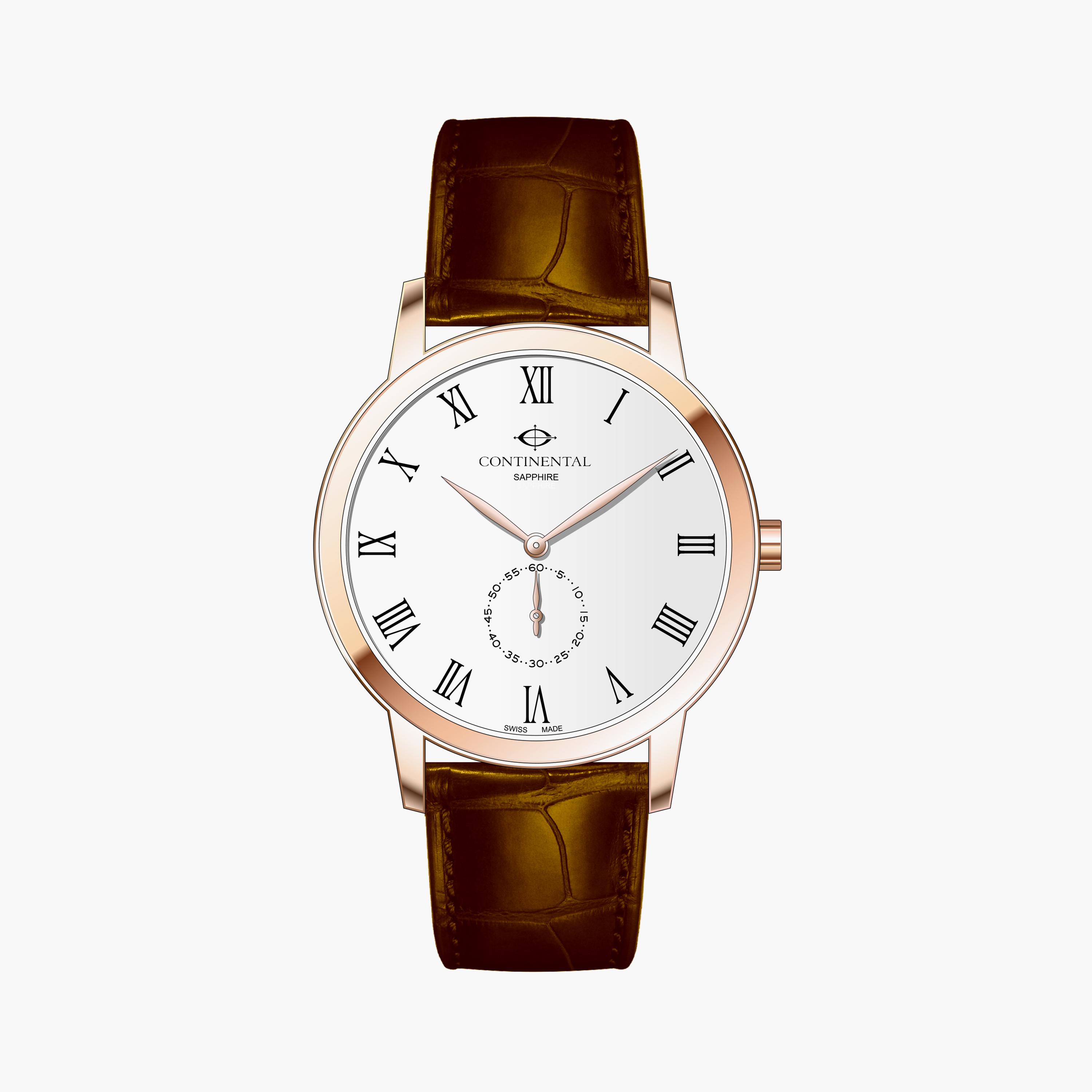 Continental Men's Brown Analog Leather Strap Watch | 23451-GT556110-men-watchesandjewellery-watches-image-1